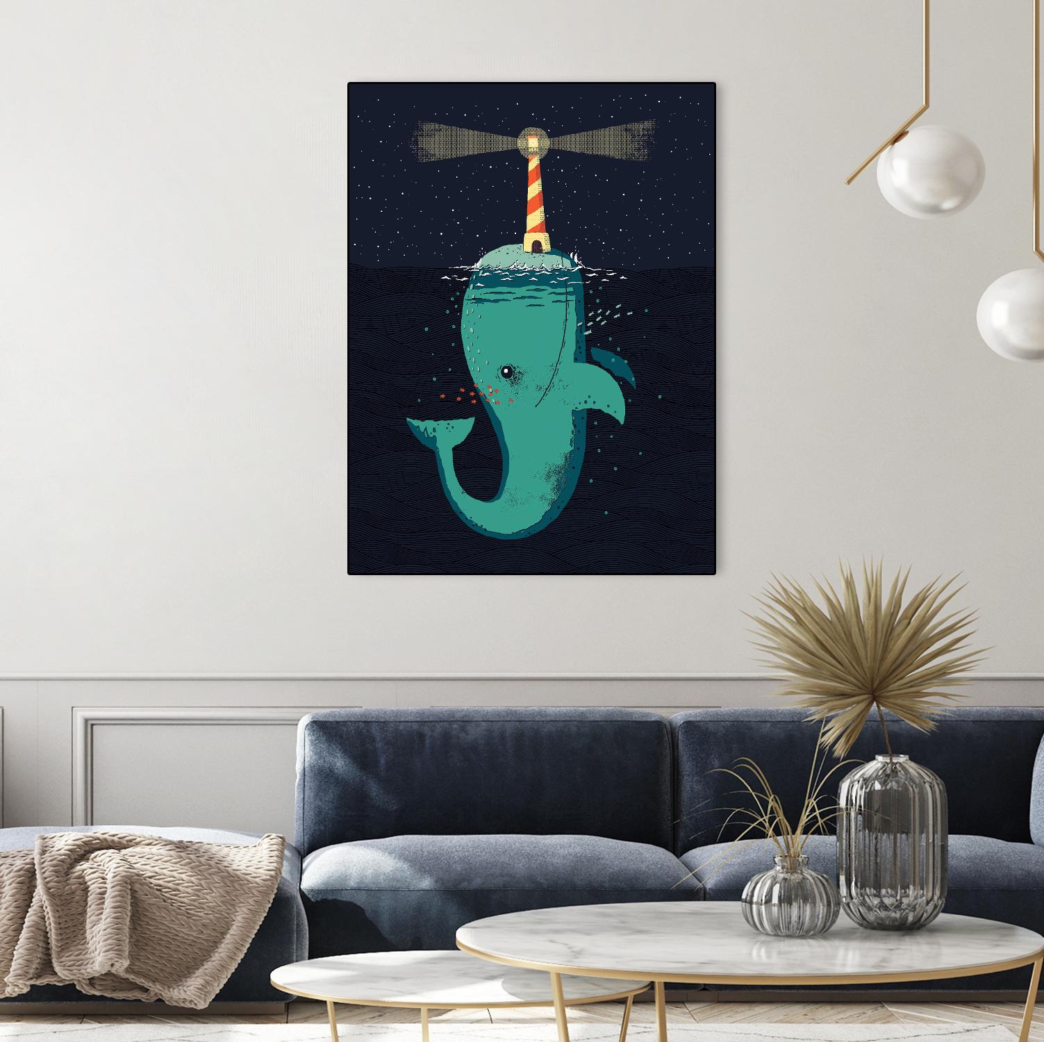 King of The Narwhals by Michael Buxton on GIANT ART - multicolor urban/pop surrealism; animals; children