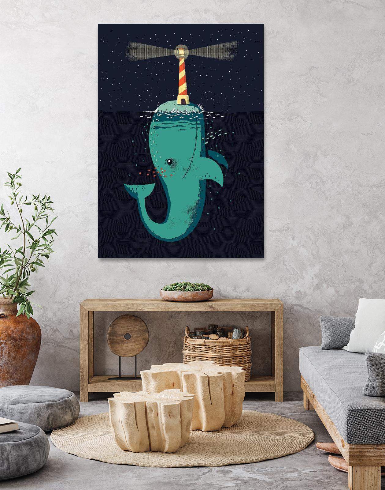 King of The Narwhals by Michael Buxton on GIANT ART - multicolor urban/pop surrealism; animals; children