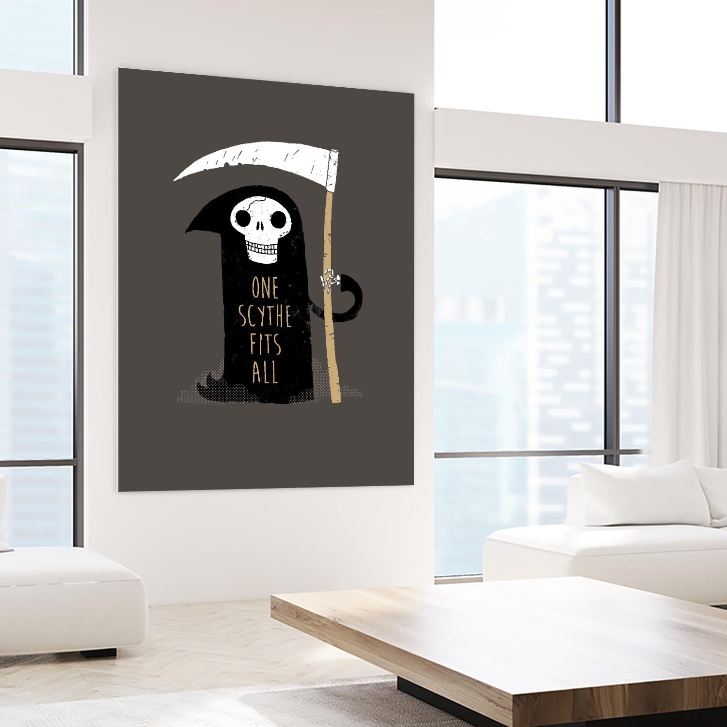 One Skyth Fits All by Michael Buxton on GIANT ART - multicolor urban/pop surrealism; novelty