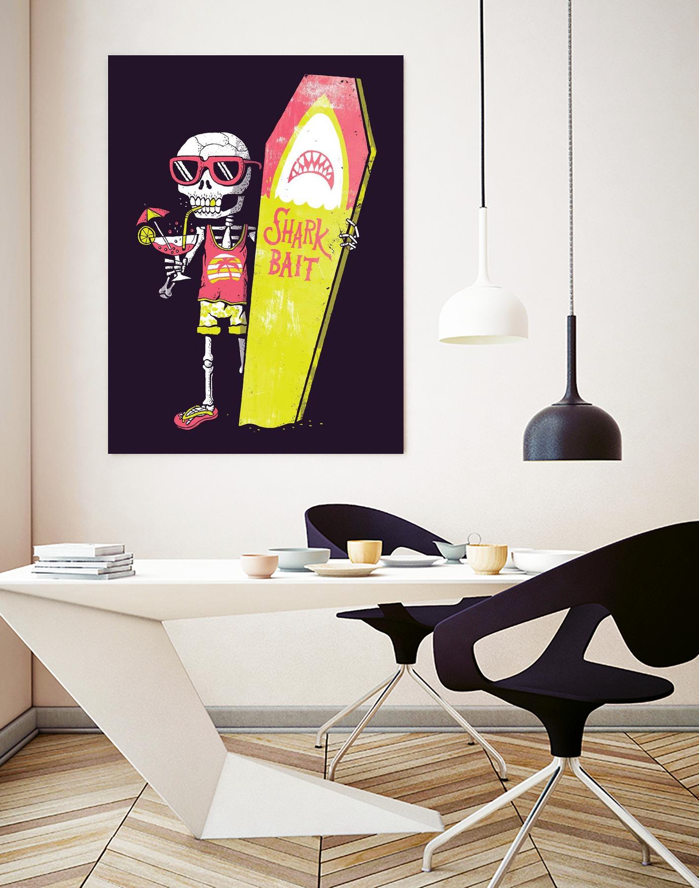 Shark Bait by Michael Buxton on GIANT ART - multicolor urban/pop surrealism; novelty