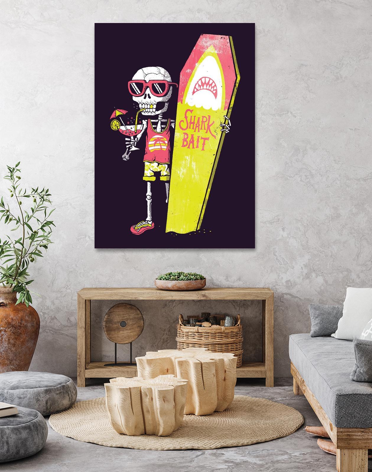 Shark Bait by Michael Buxton on GIANT ART - multicolor urban/pop surrealism; novelty