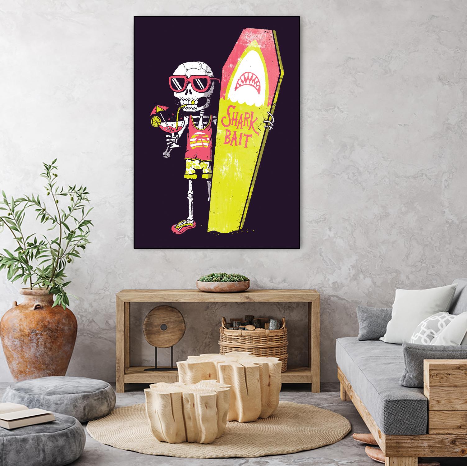 Shark Bait by Michael Buxton on GIANT ART - multicolor urban/pop surrealism; novelty