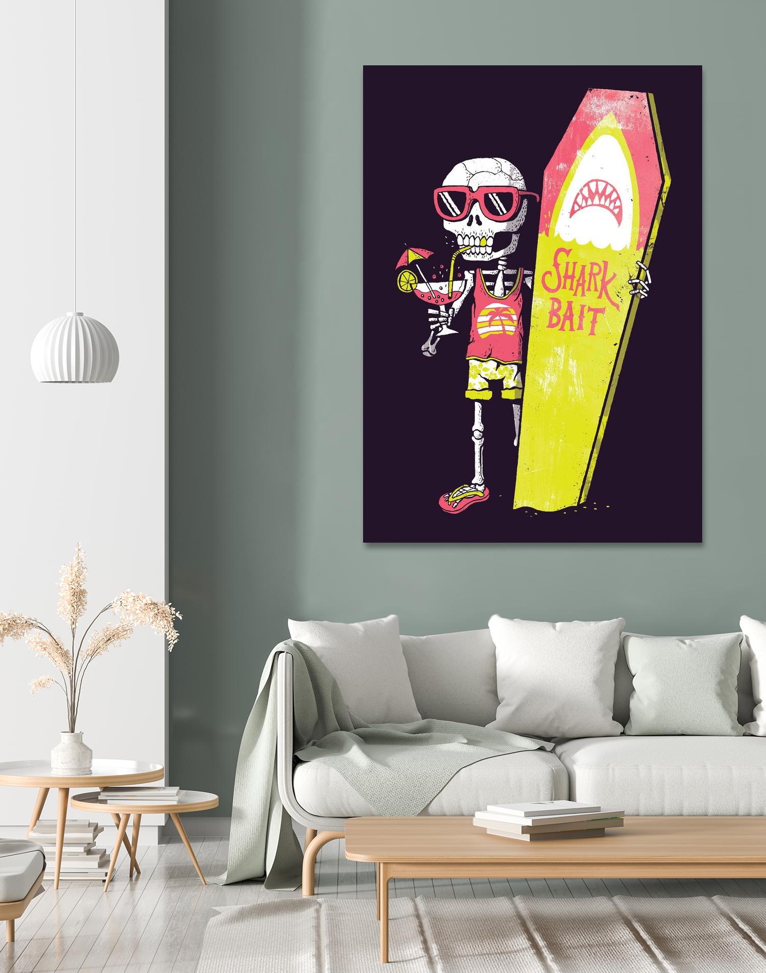 Shark Bait by Michael Buxton on GIANT ART - multicolor urban/pop surrealism; novelty