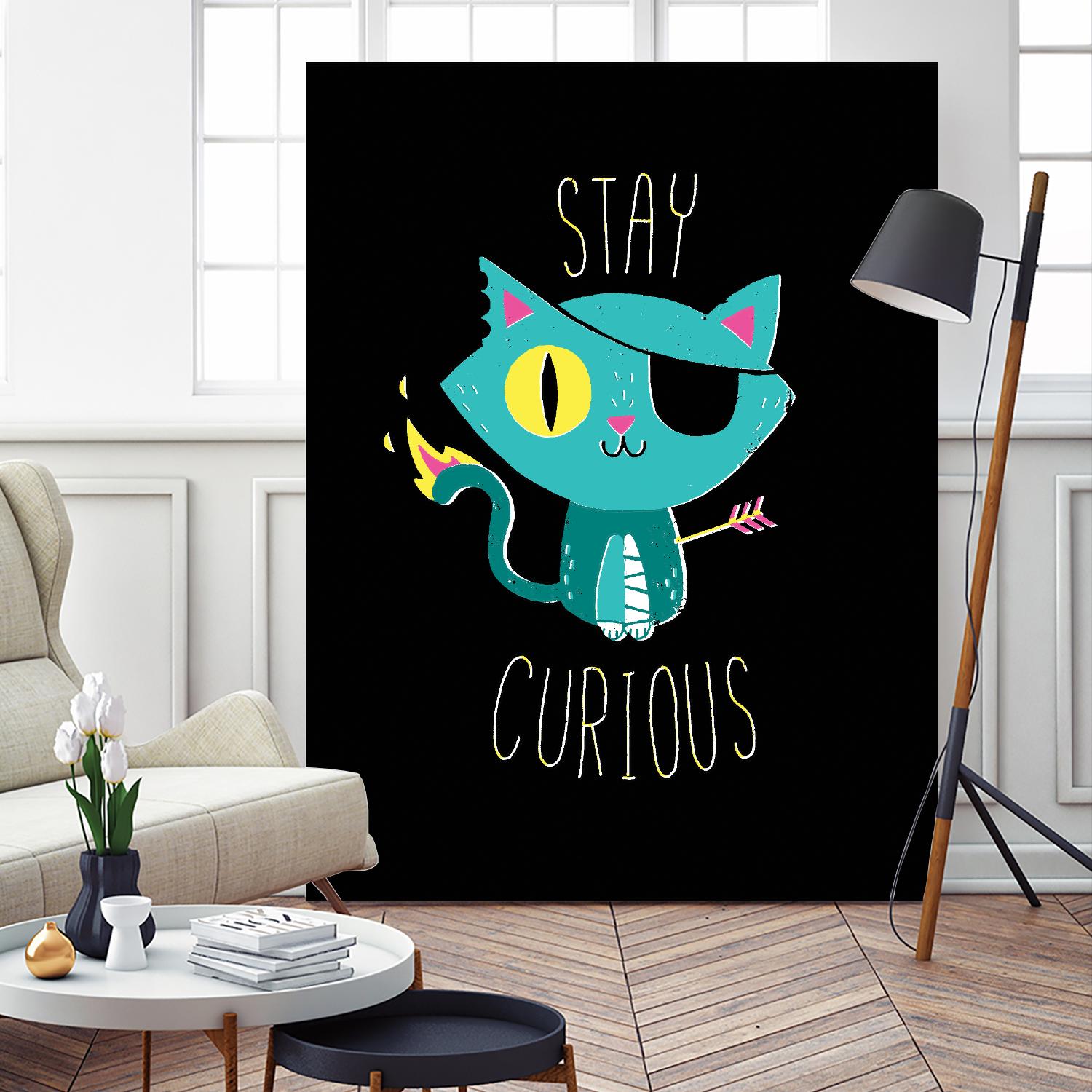 Stay Curious by Michael Buxton on GIANT ART - multicolor urban/pop surrealism; novelty; inspirational