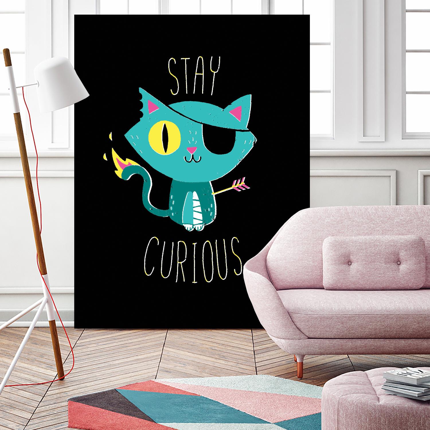 Stay Curious by Michael Buxton on GIANT ART - multicolor urban/pop surrealism; novelty; inspirational