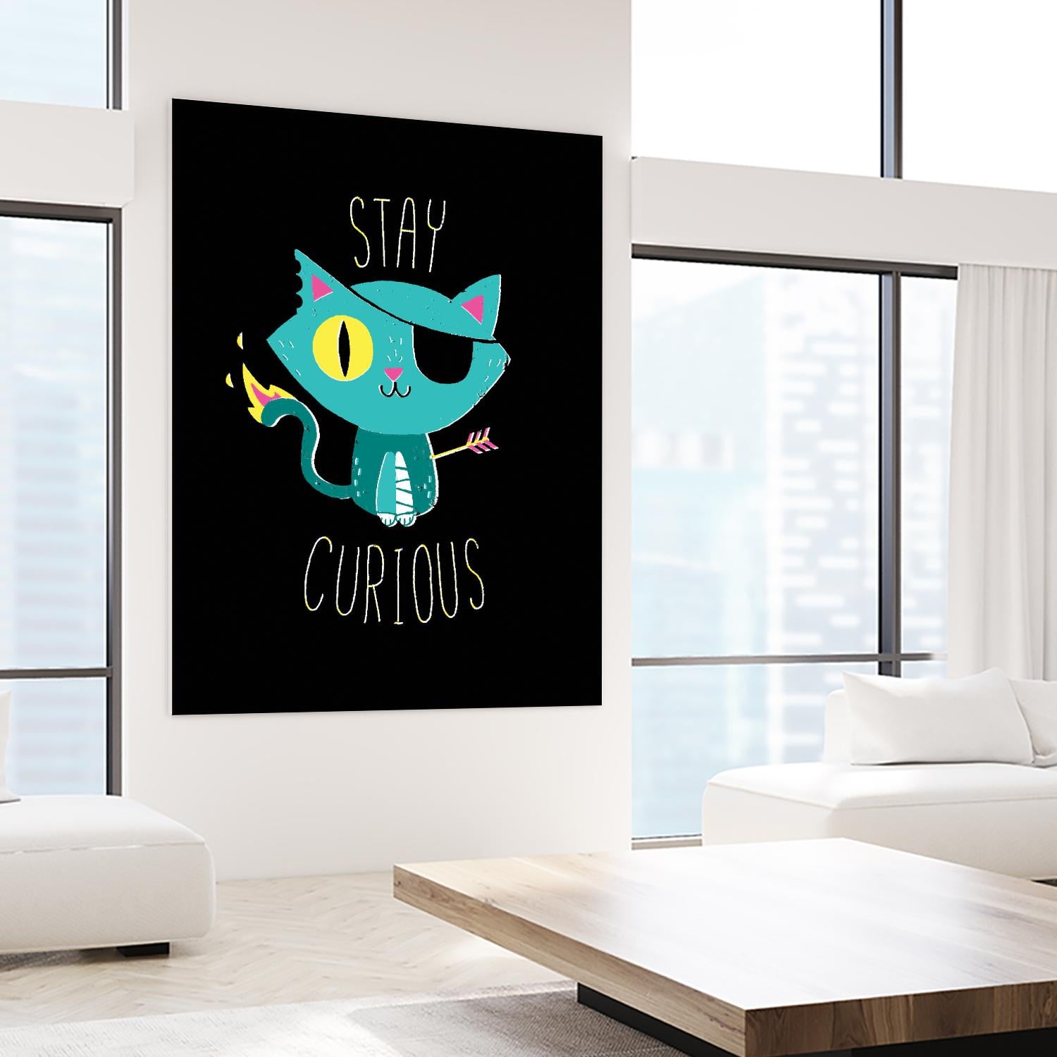 Stay Curious by Michael Buxton on GIANT ART - multicolor urban/pop surrealism; novelty; inspirational