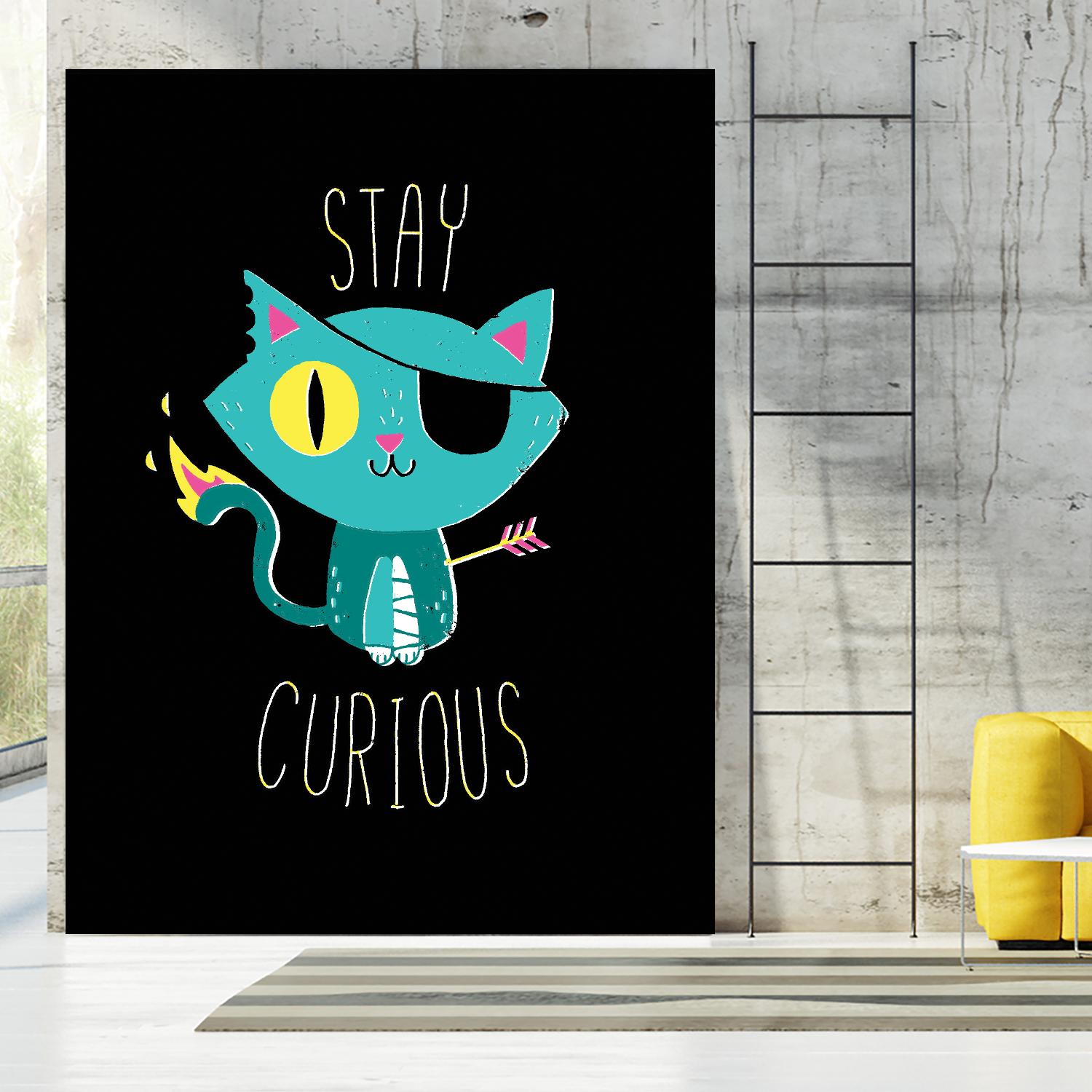 Stay Curious by Michael Buxton on GIANT ART - multicolor urban/pop surrealism; novelty; inspirational