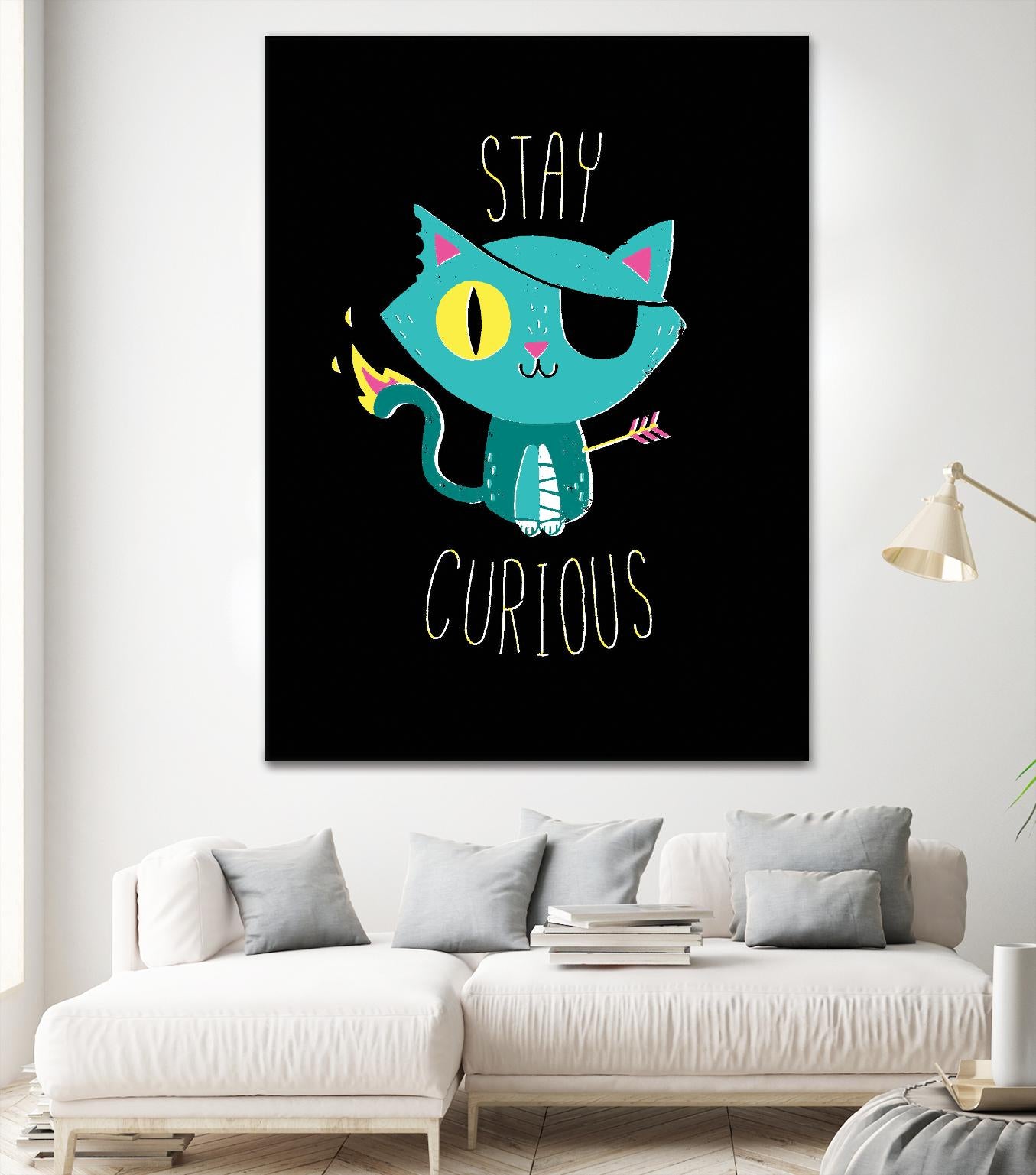 Stay Curious by Michael Buxton on GIANT ART - multicolor urban/pop surrealism; novelty; inspirational
