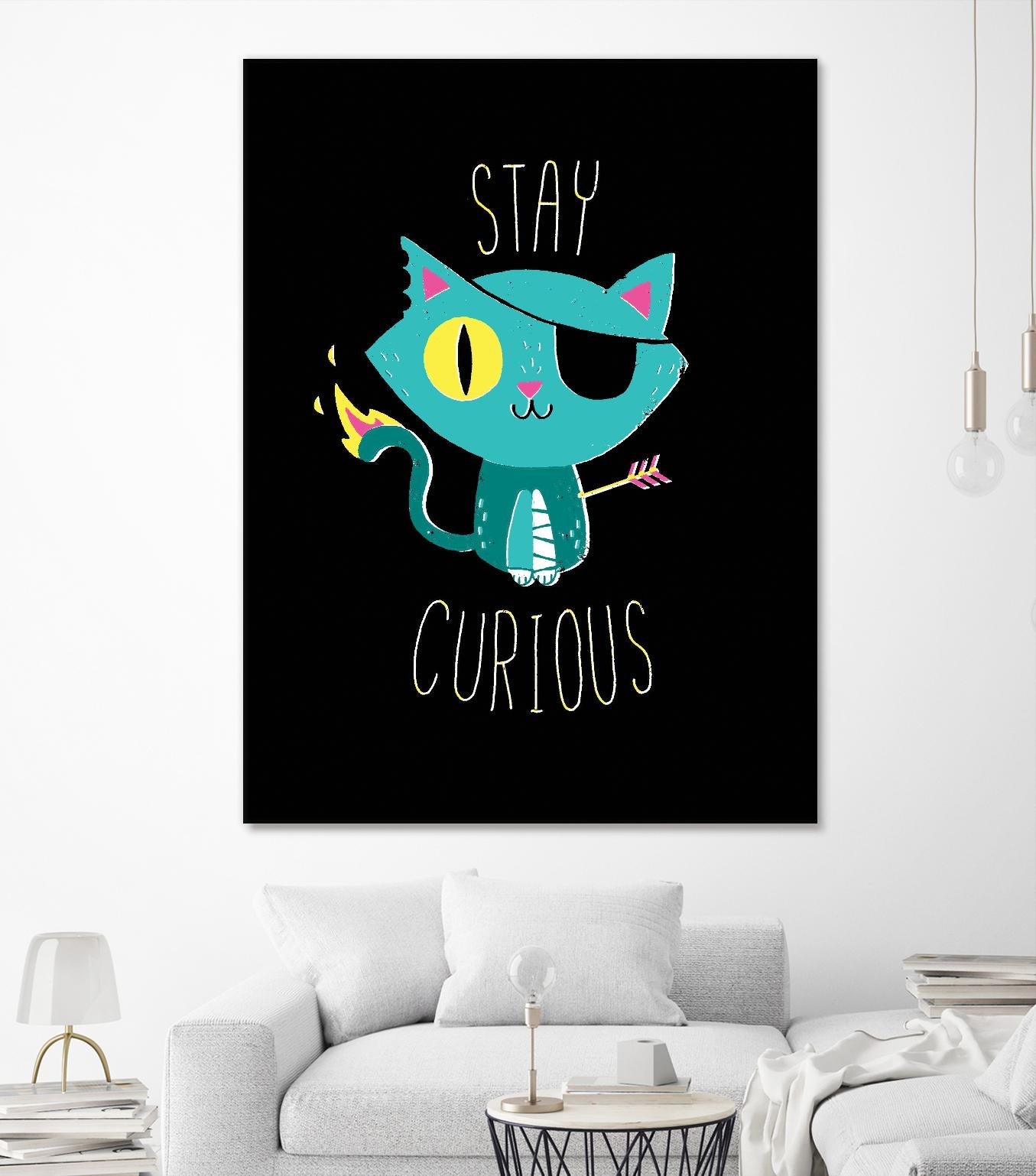 Stay Curious by Michael Buxton on GIANT ART - multicolor urban/pop surrealism; novelty; inspirational
