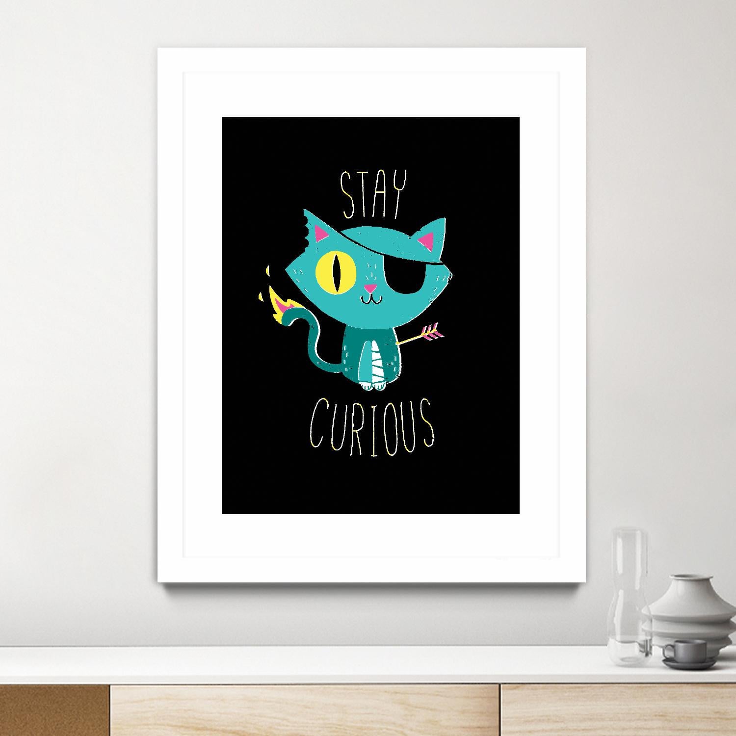 Stay Curious by Michael Buxton on GIANT ART - multicolor urban/pop surrealism; novelty; inspirational