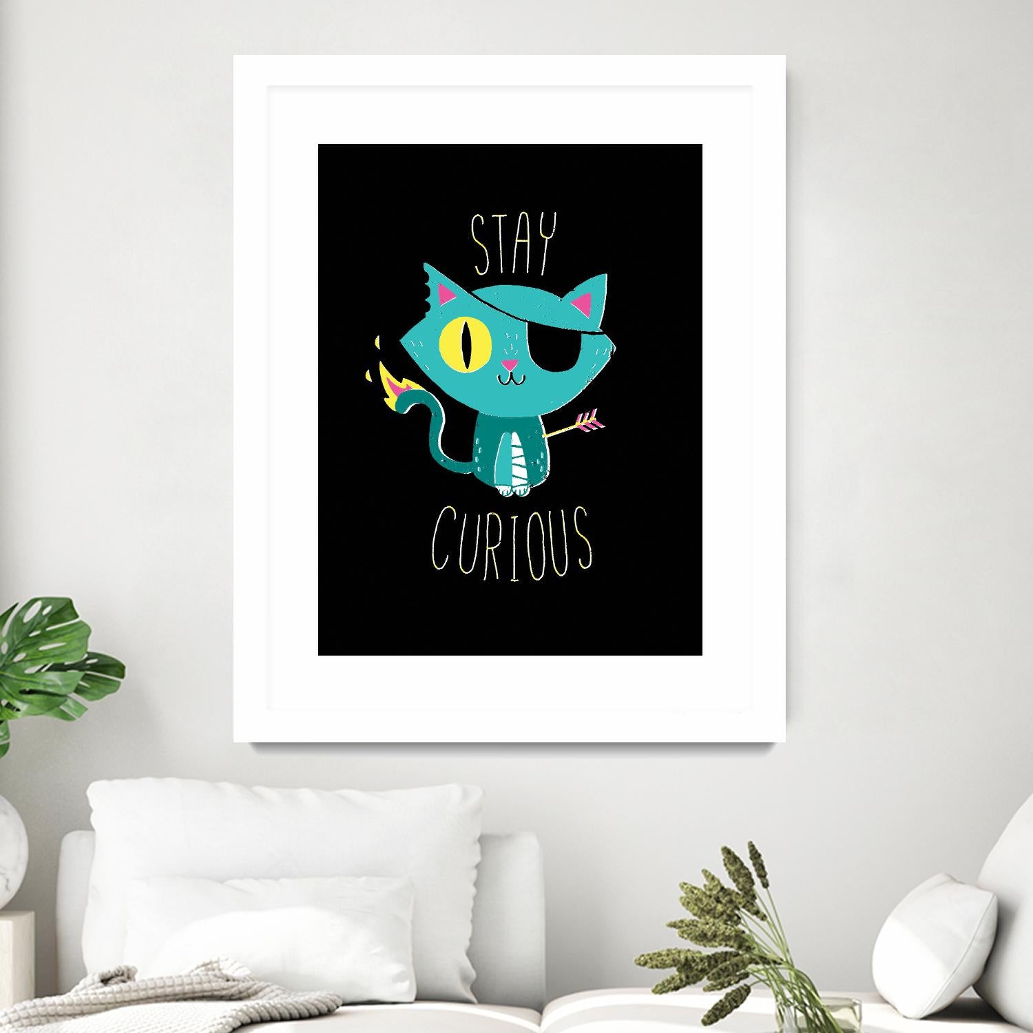 Stay Curious by Michael Buxton on GIANT ART - multicolor urban/pop surrealism; novelty; inspirational
