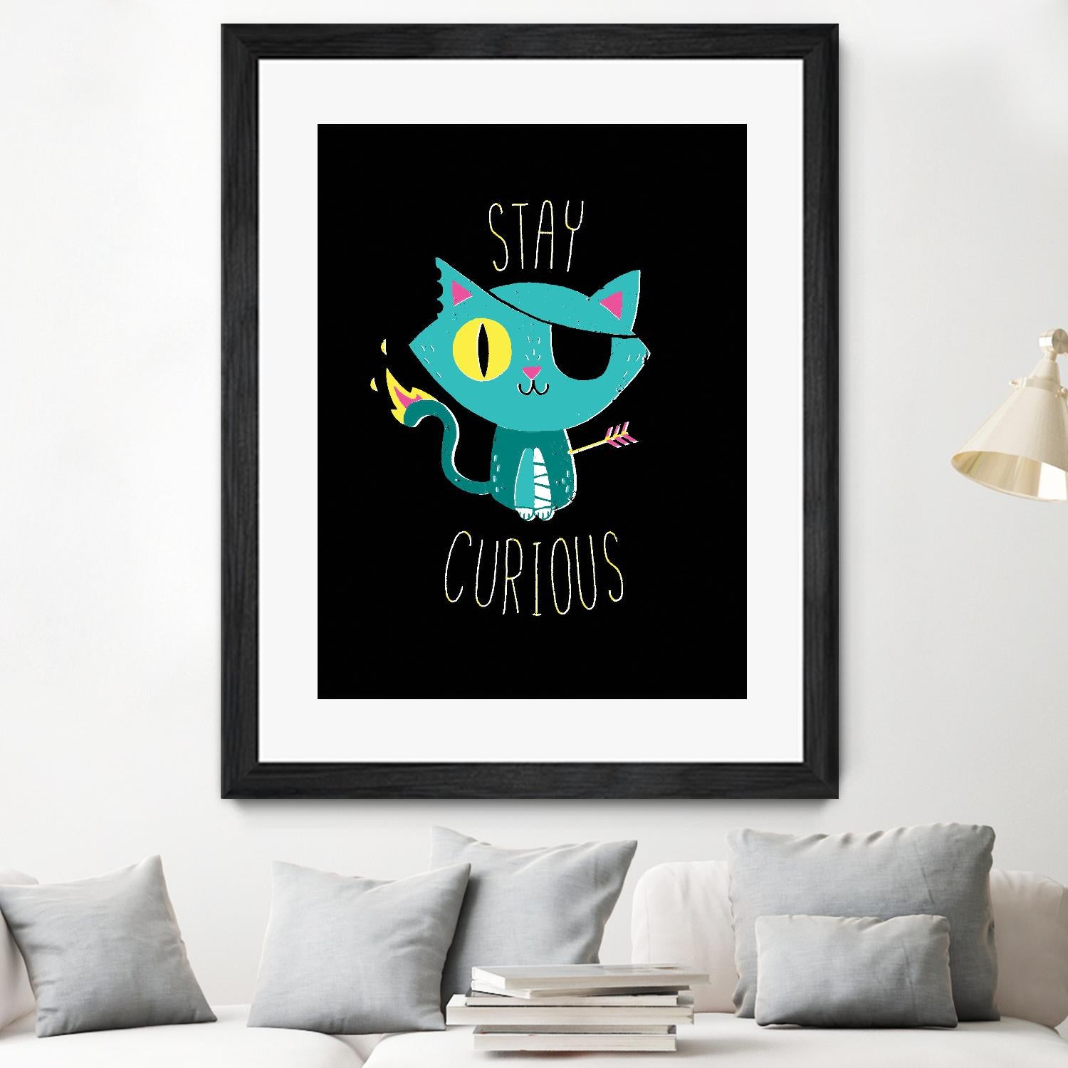 Stay Curious by Michael Buxton on GIANT ART - multicolor urban/pop surrealism; novelty; inspirational
