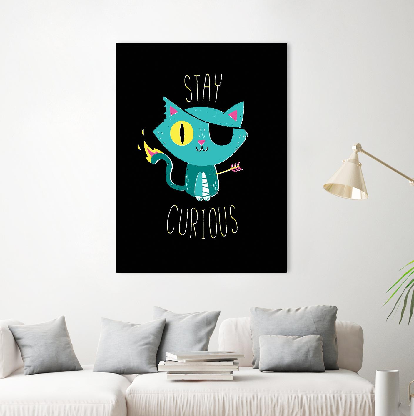 Stay Curious by Michael Buxton on GIANT ART - multicolor urban/pop surrealism; novelty; inspirational