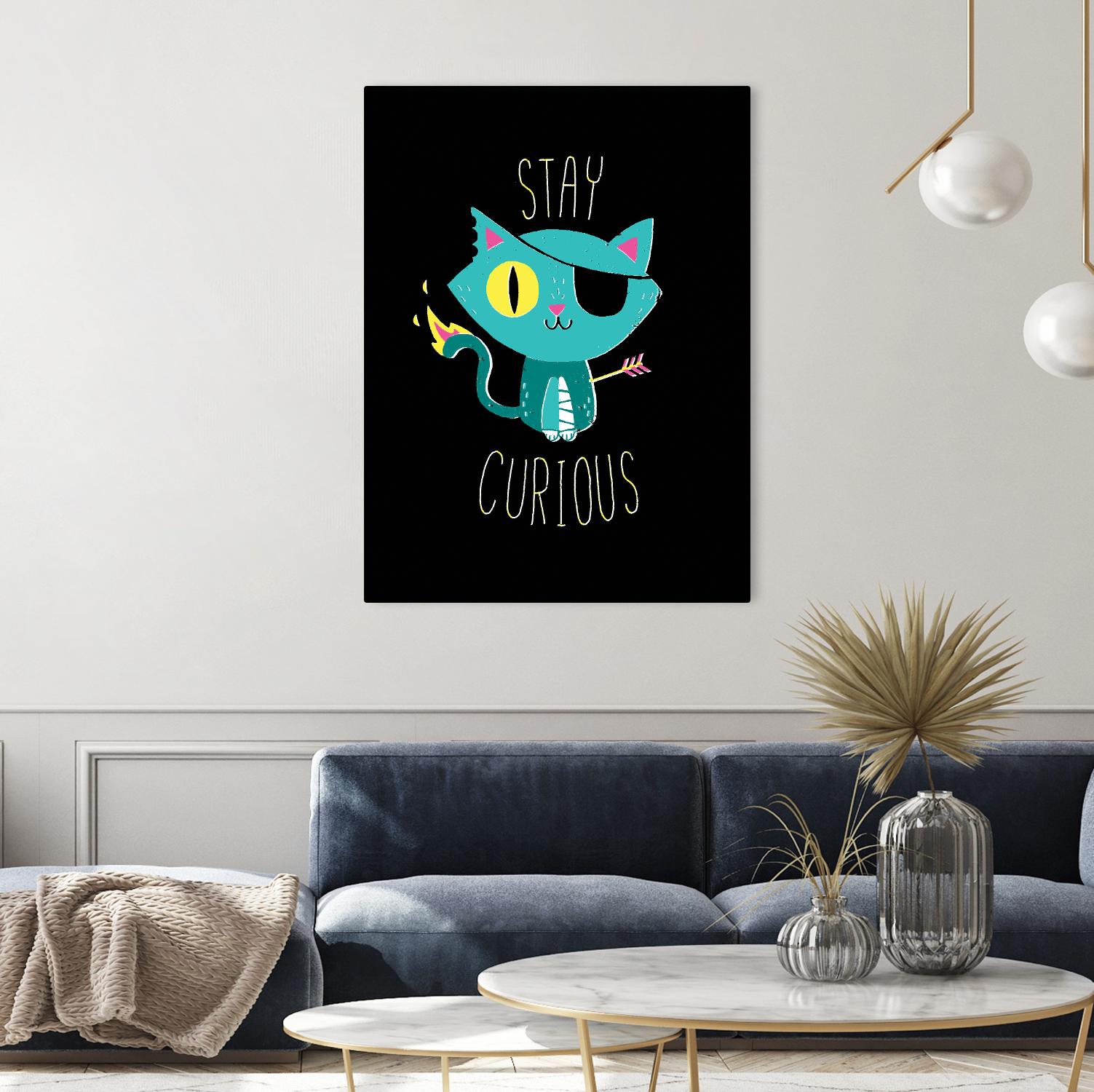 Stay Curious by Michael Buxton on GIANT ART - multicolor urban/pop surrealism; novelty; inspirational