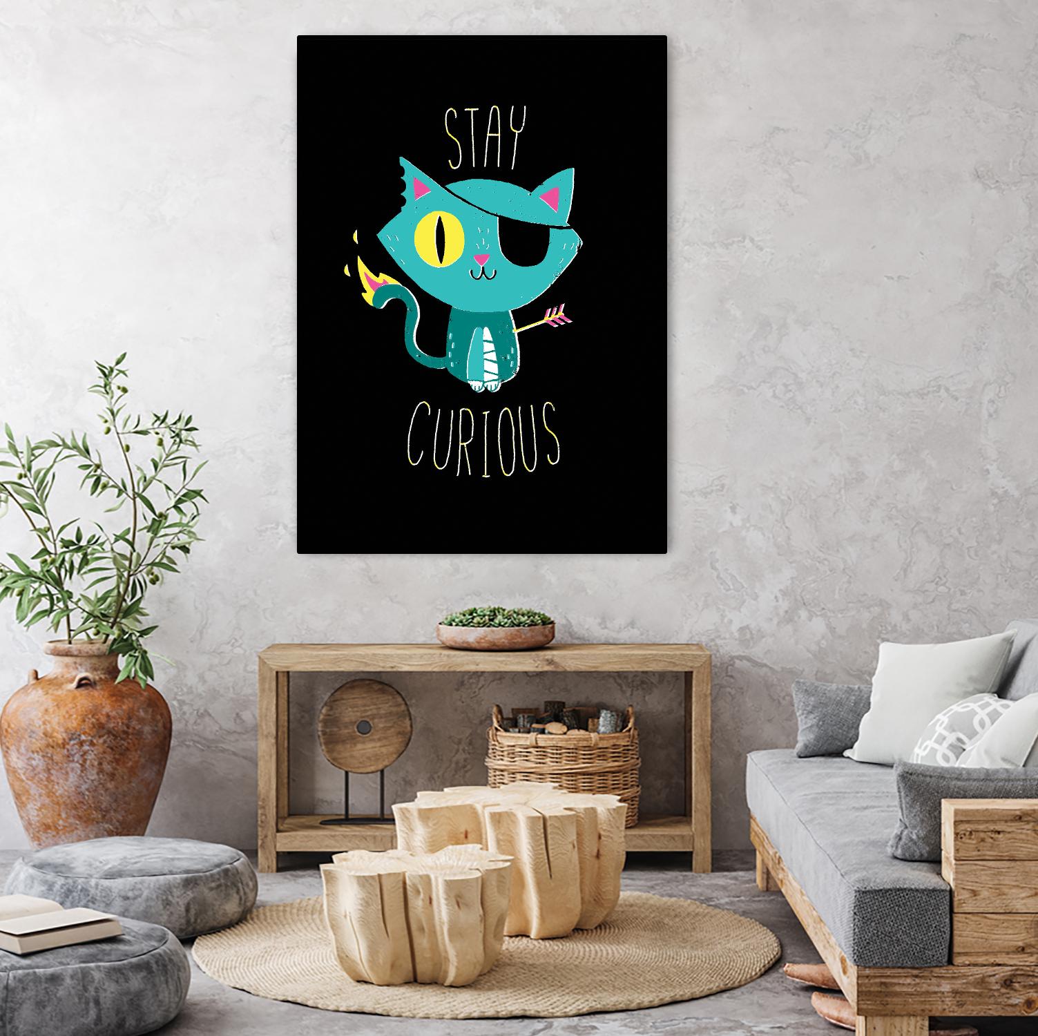 Stay Curious by Michael Buxton on GIANT ART - multicolor urban/pop surrealism; novelty; inspirational