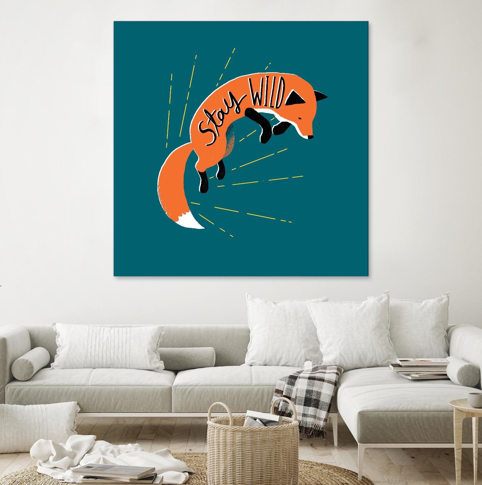 Stay Wild by Michael Buxton on GIANT ART - multicolor urban/pop surrealism; animals; inspirational