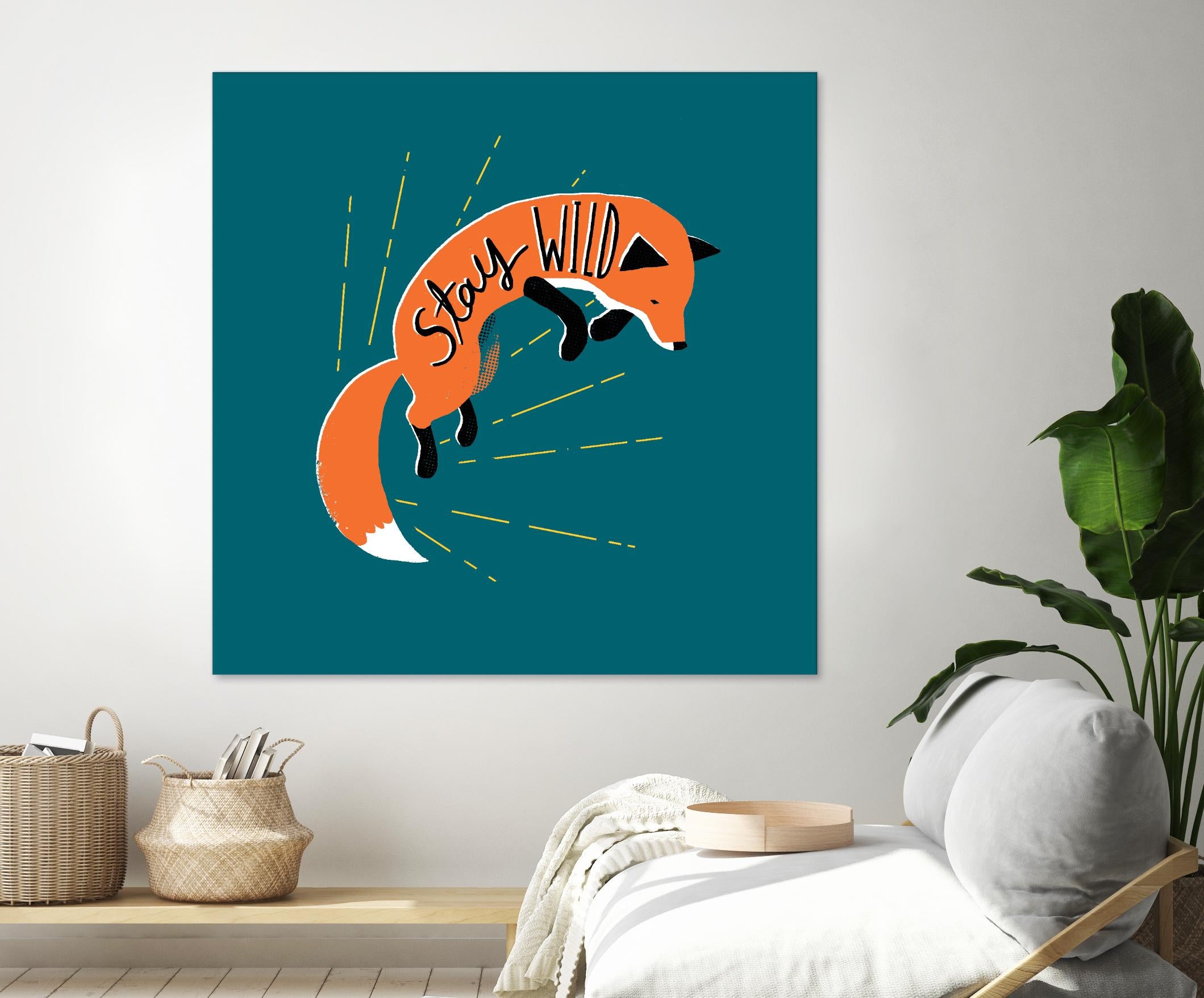 Stay Wild by Michael Buxton on GIANT ART - multicolor urban/pop surrealism; animals; inspirational