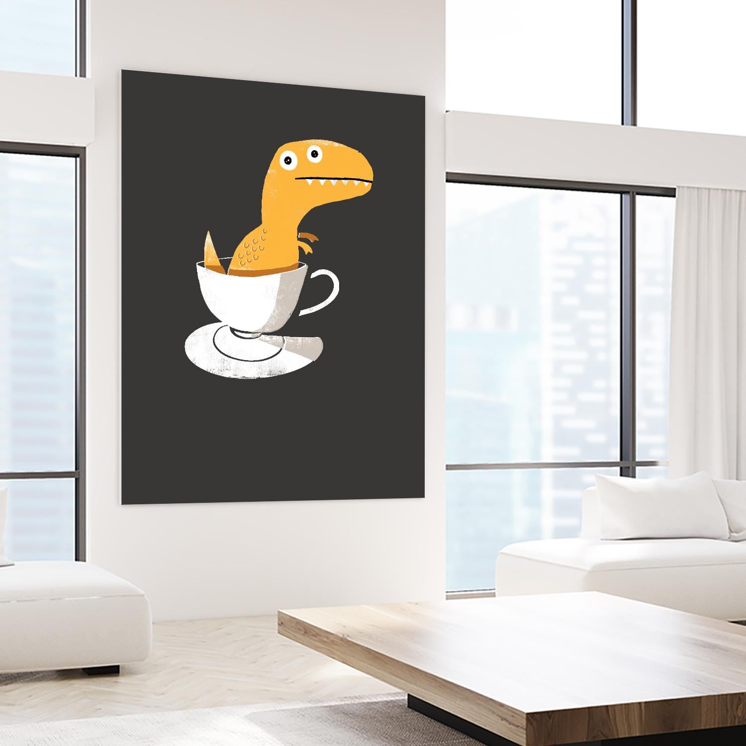 Tea Rex by Michael Buxton on GIANT ART - multicolor urban/pop surrealism; novelty