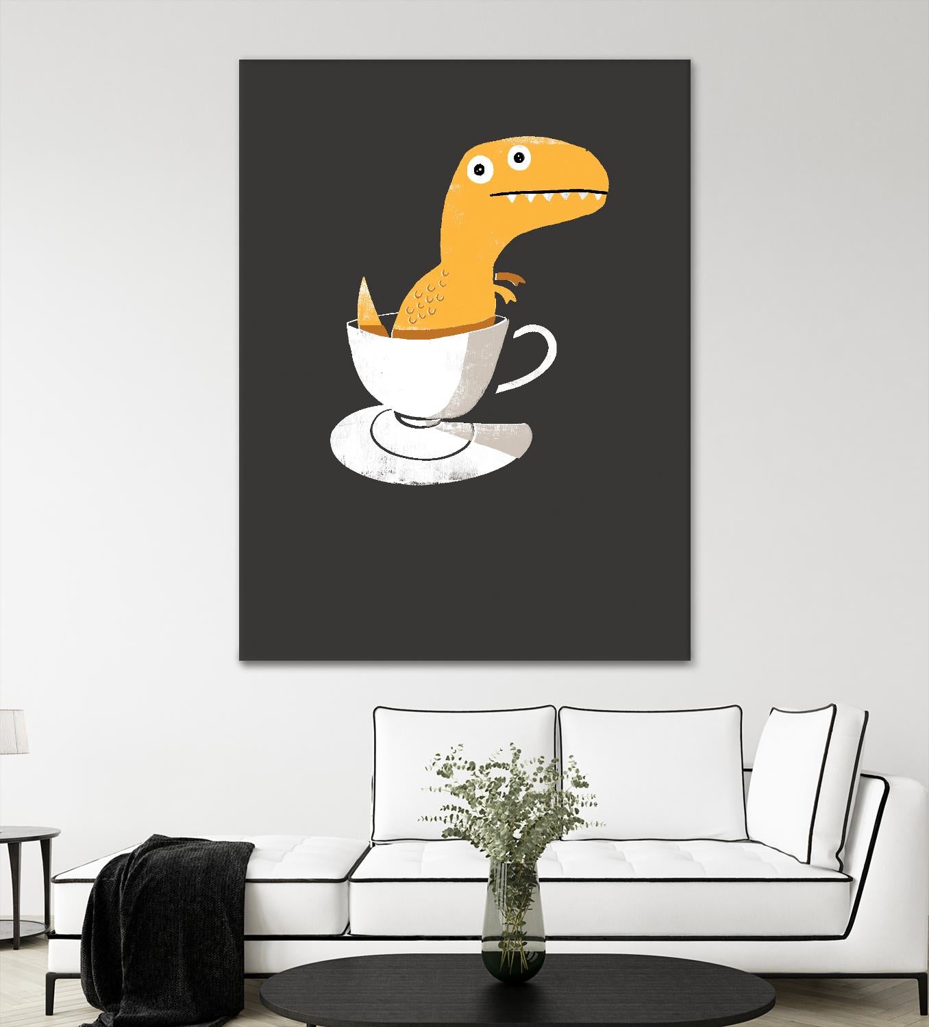 Tea Rex by Michael Buxton on GIANT ART - multicolor urban/pop surrealism; novelty