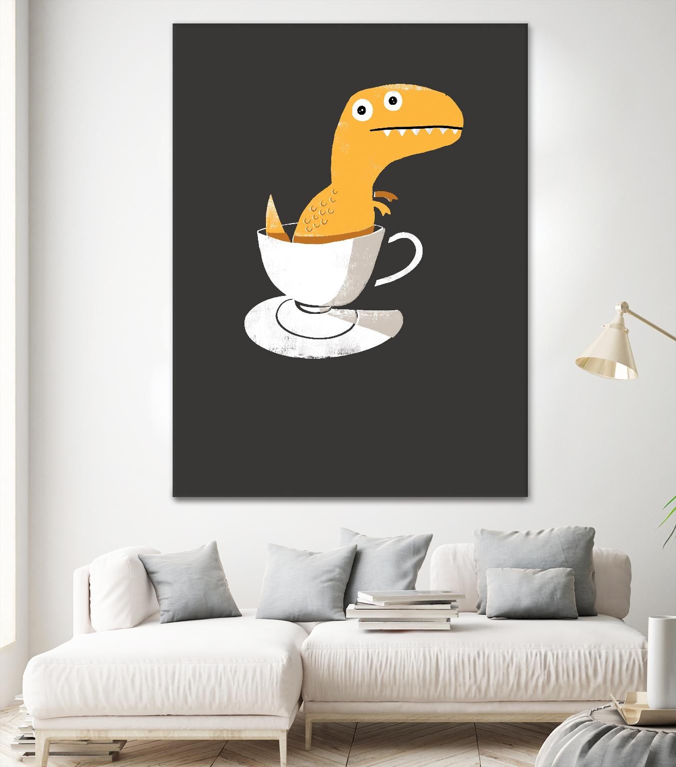 Tea Rex by Michael Buxton on GIANT ART - multicolor urban/pop surrealism; novelty