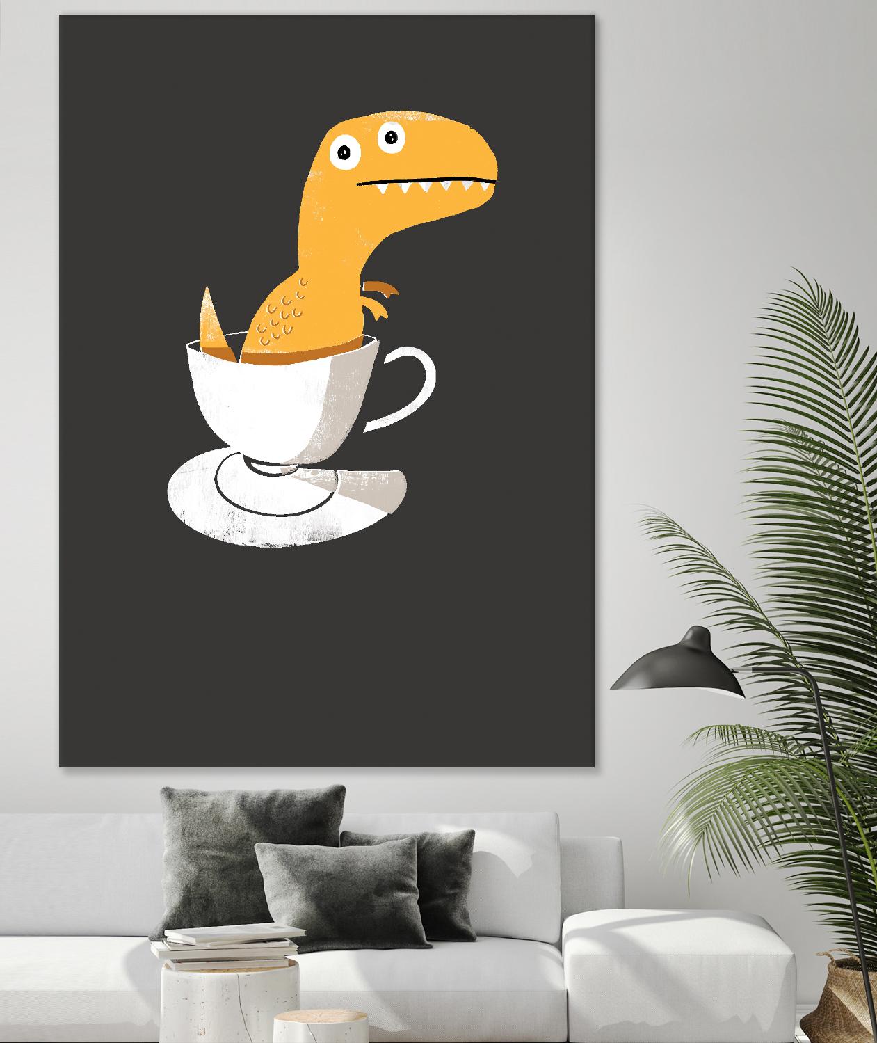 Tea Rex by Michael Buxton on GIANT ART - multicolor urban/pop surrealism; novelty