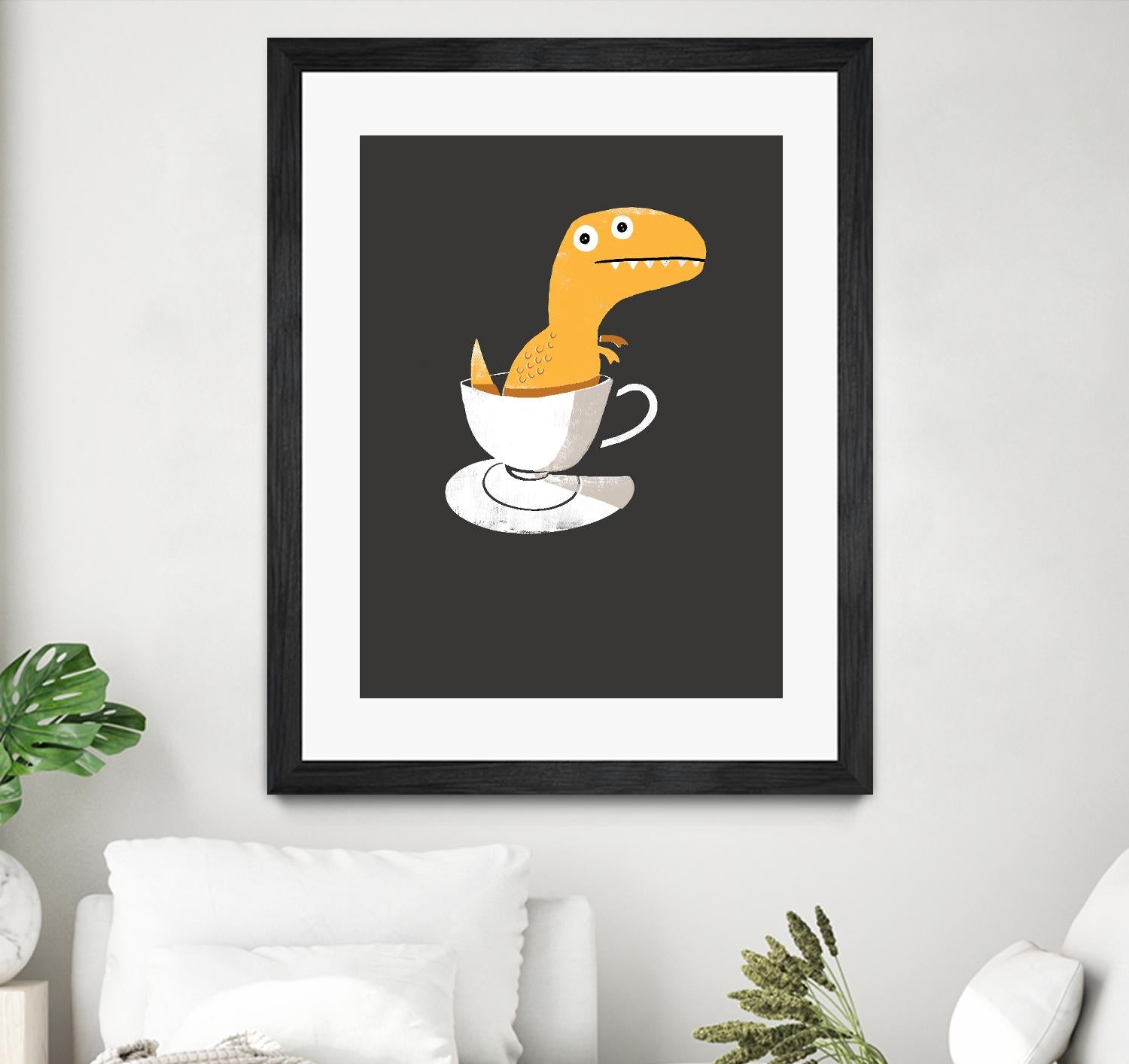 Tea Rex by Michael Buxton on GIANT ART - multicolor urban/pop surrealism; novelty