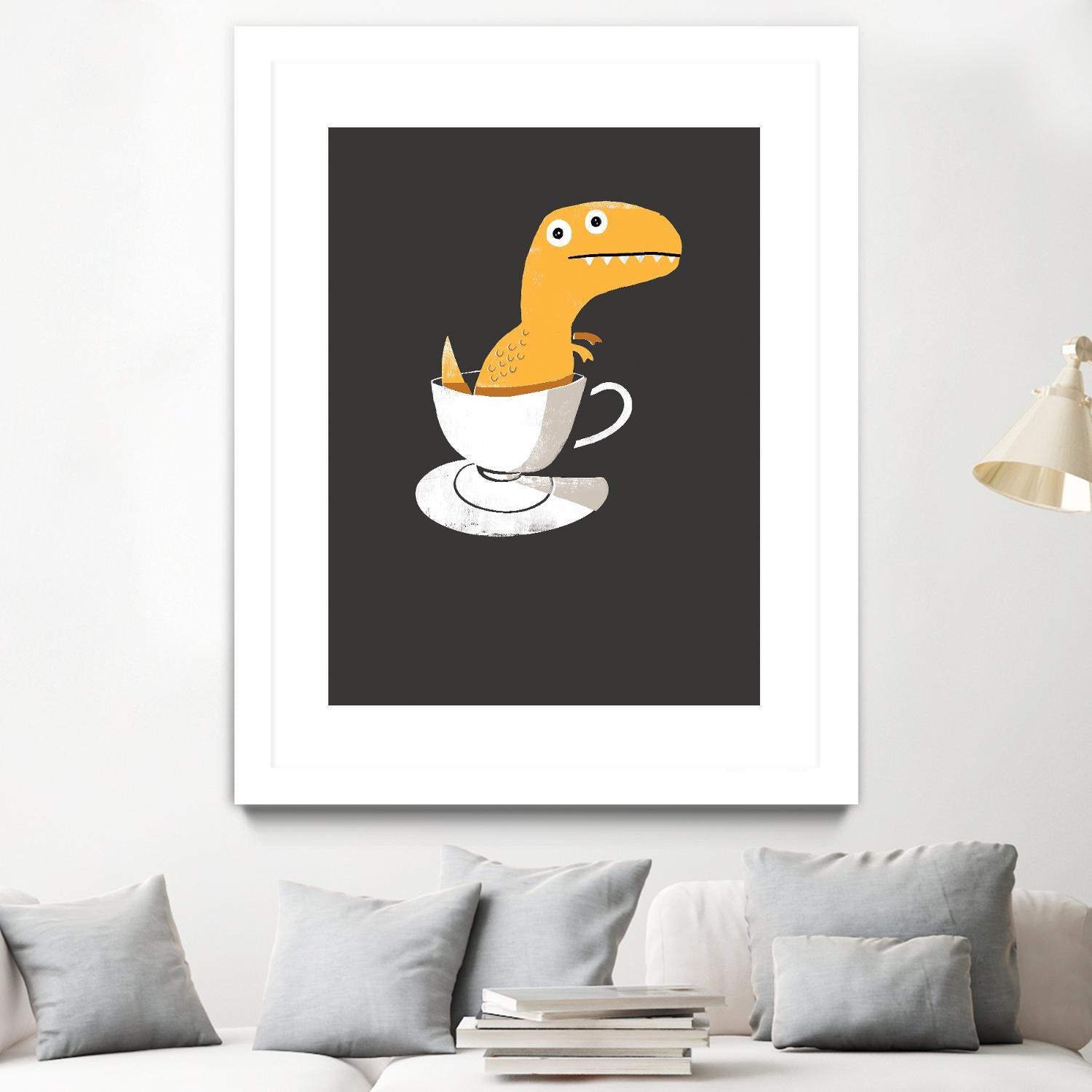 Tea Rex by Michael Buxton on GIANT ART - multicolor urban/pop surrealism; novelty