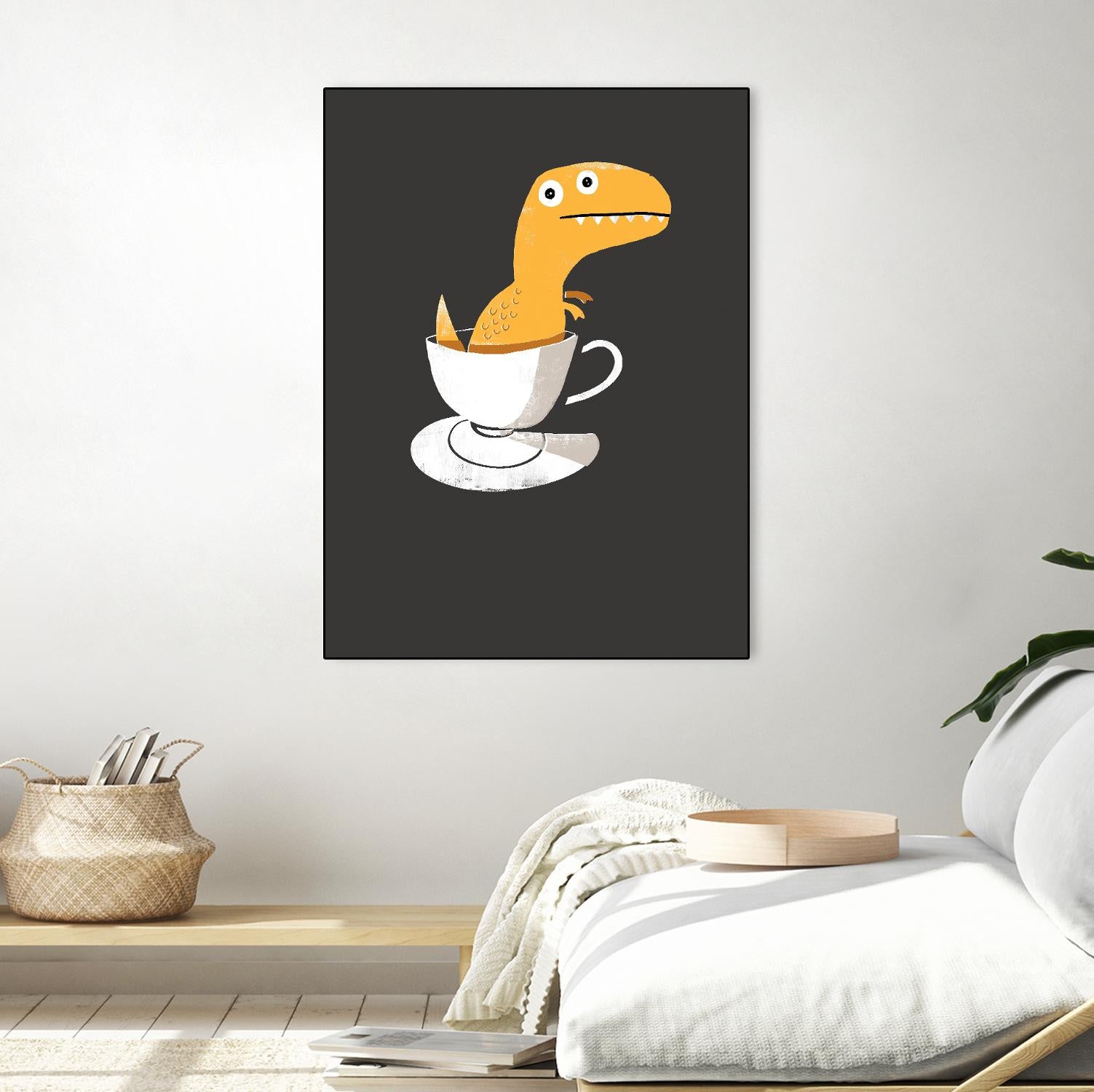 Tea Rex by Michael Buxton on GIANT ART - multicolor urban/pop surrealism; novelty