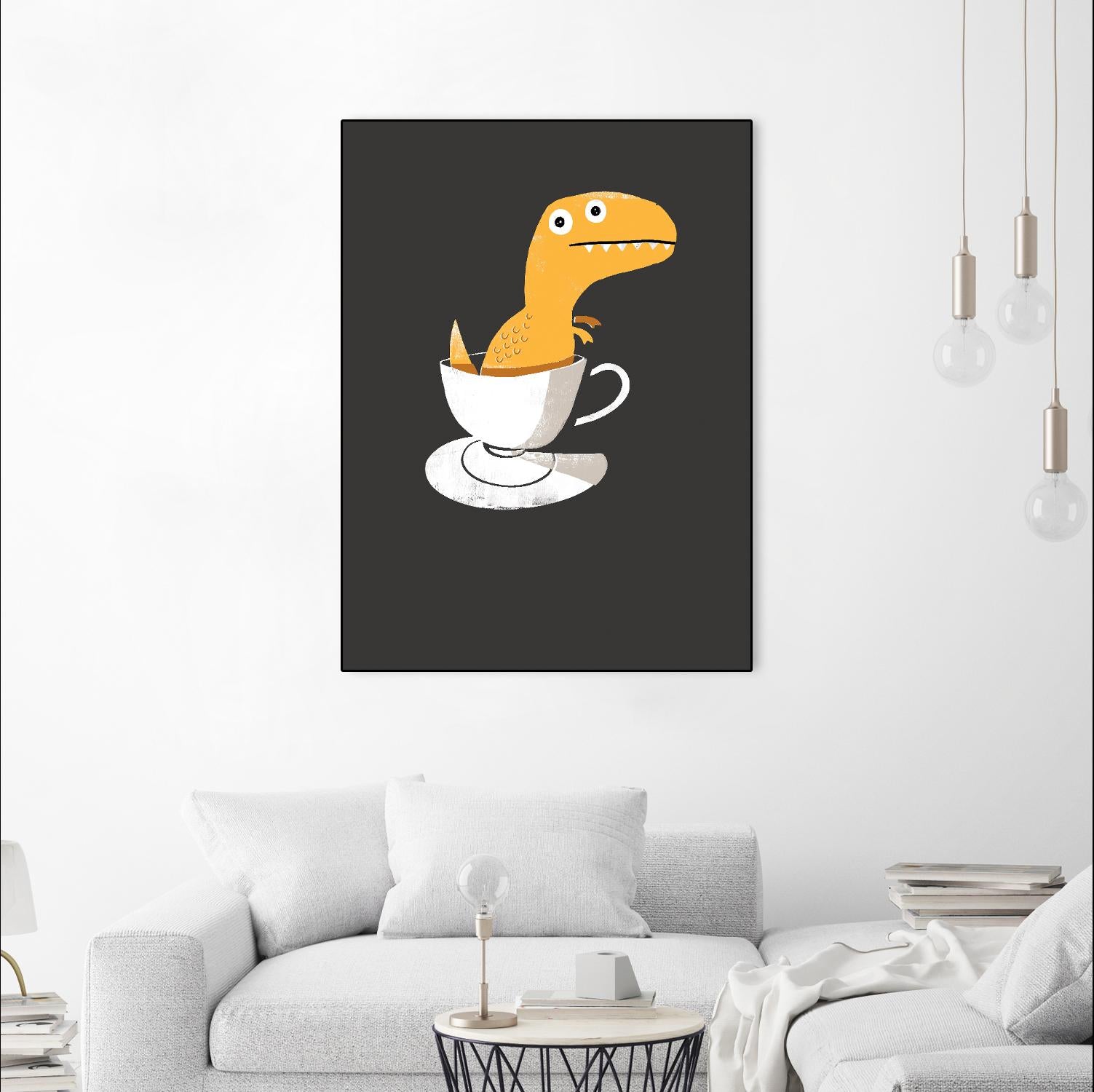 Tea Rex by Michael Buxton on GIANT ART - multicolor urban/pop surrealism; novelty