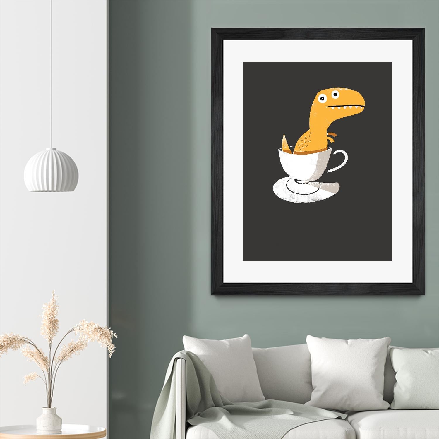 Tea Rex by Michael Buxton on GIANT ART - multicolor urban/pop surrealism; novelty