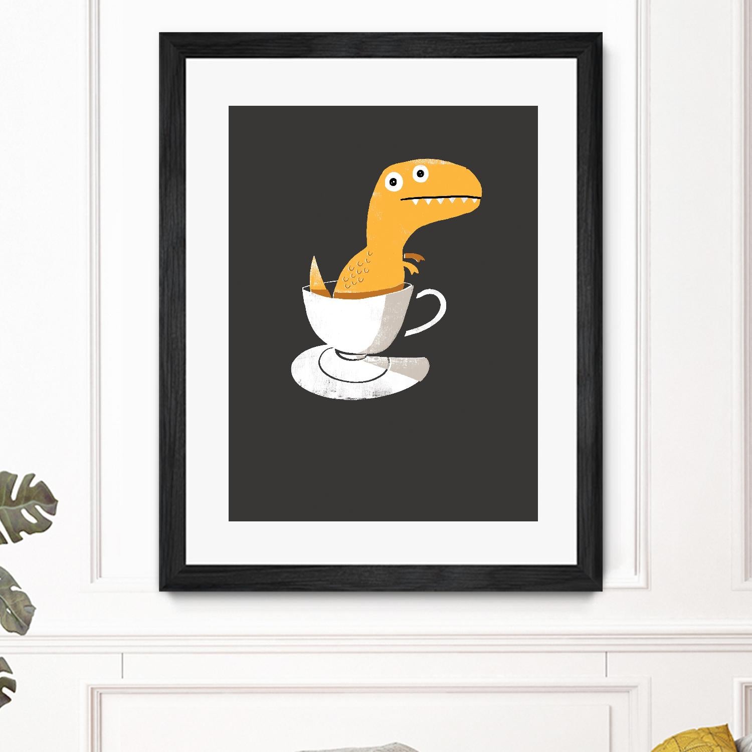 Tea Rex by Michael Buxton on GIANT ART - multicolor urban/pop surrealism; novelty