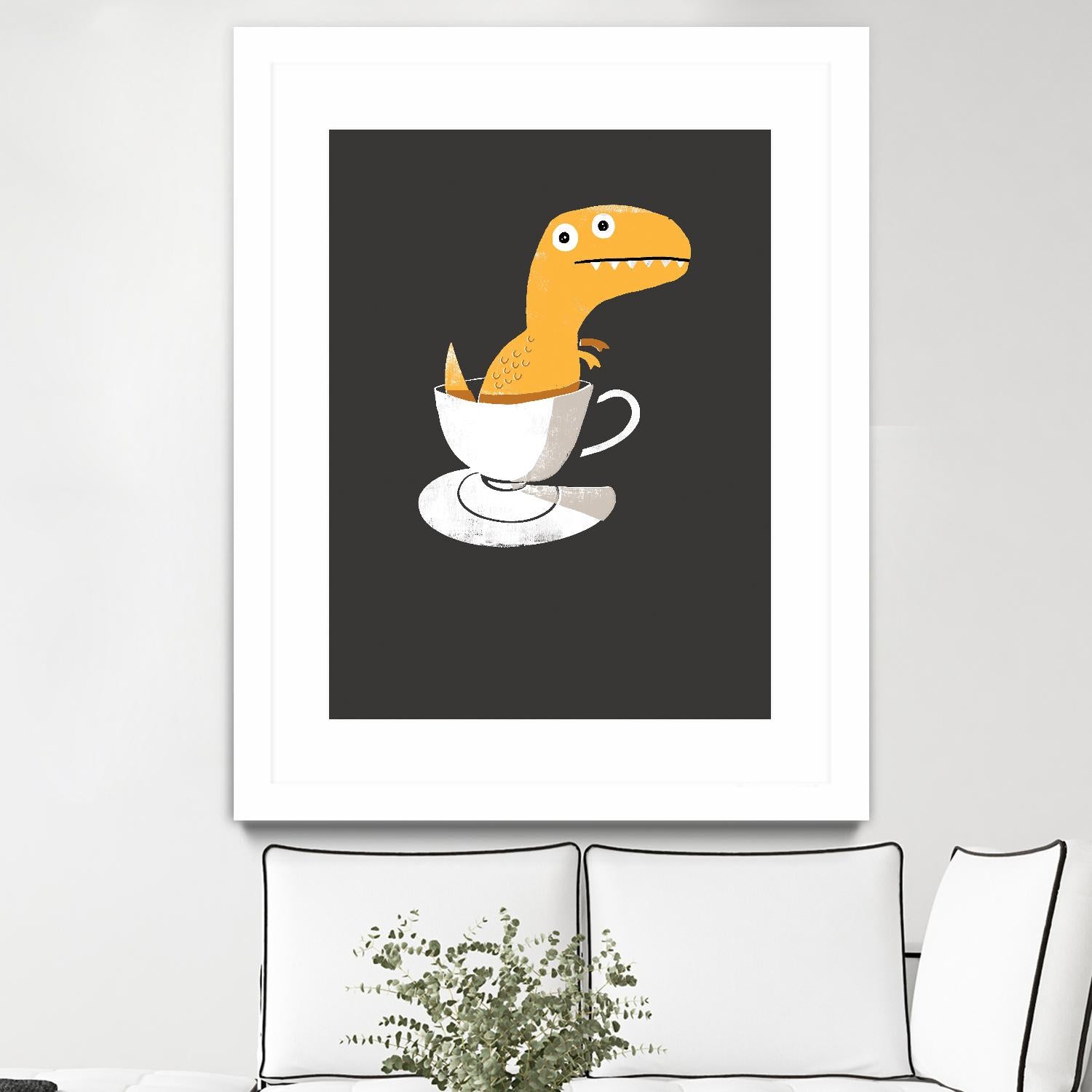 Tea Rex by Michael Buxton on GIANT ART - multicolor urban/pop surrealism; novelty