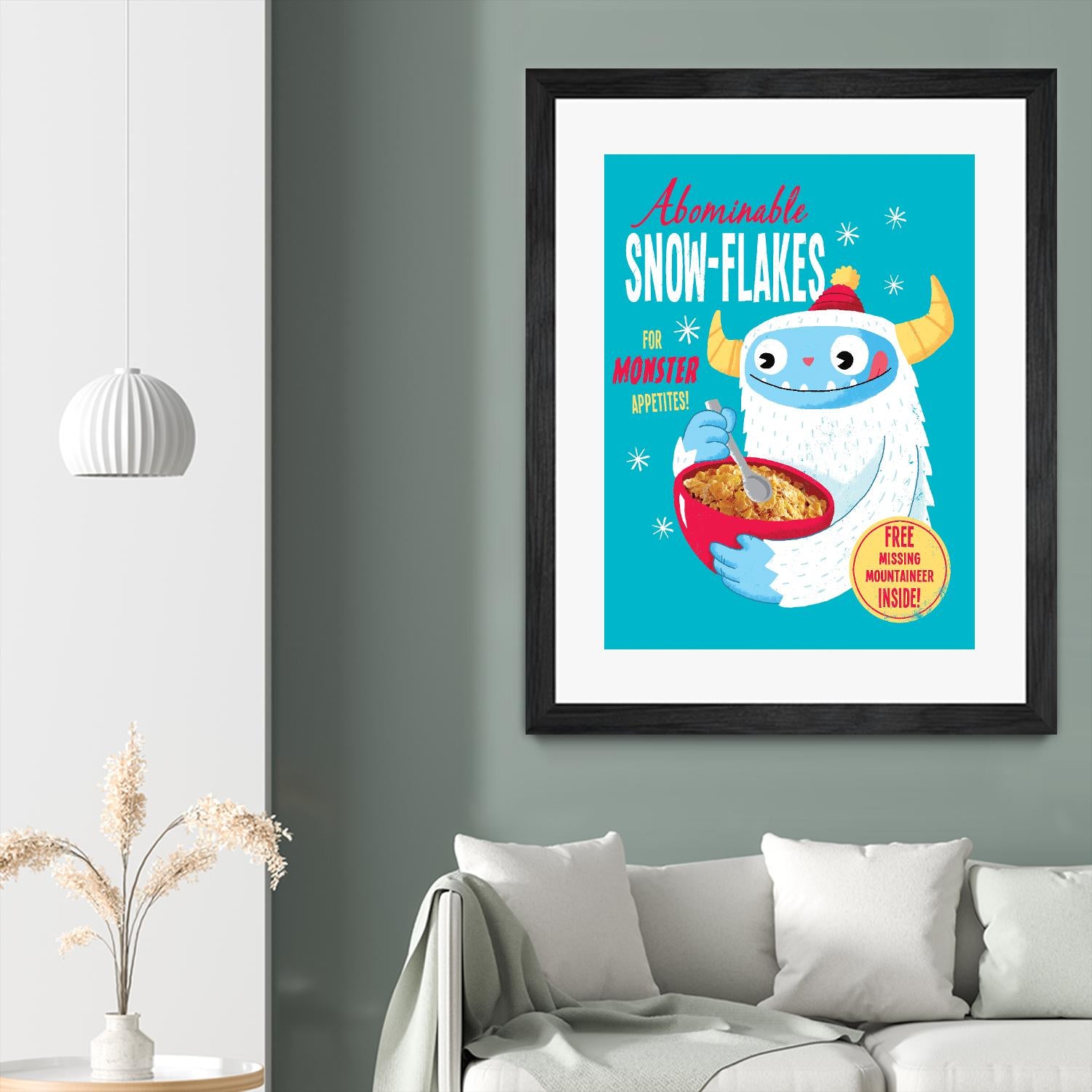 Abominable Snowflakes by Michael Buxton on GIANT ART - multicolor urban/pop surrealism; novelty; children; cuisine