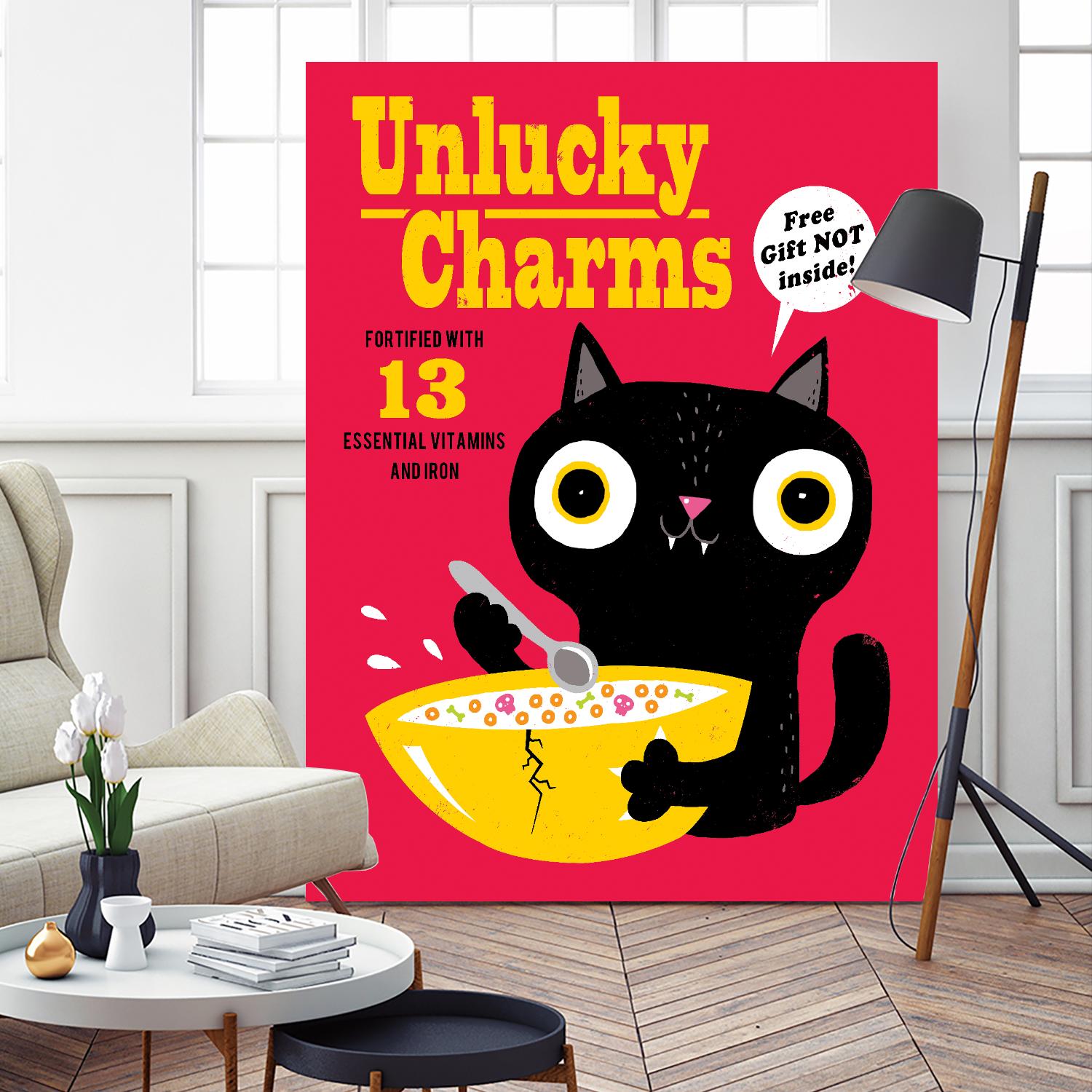Unlucky Charms by Michael Buxton on GIANT ART - multicolor urban/pop surrealism; novelty; children; cuisine