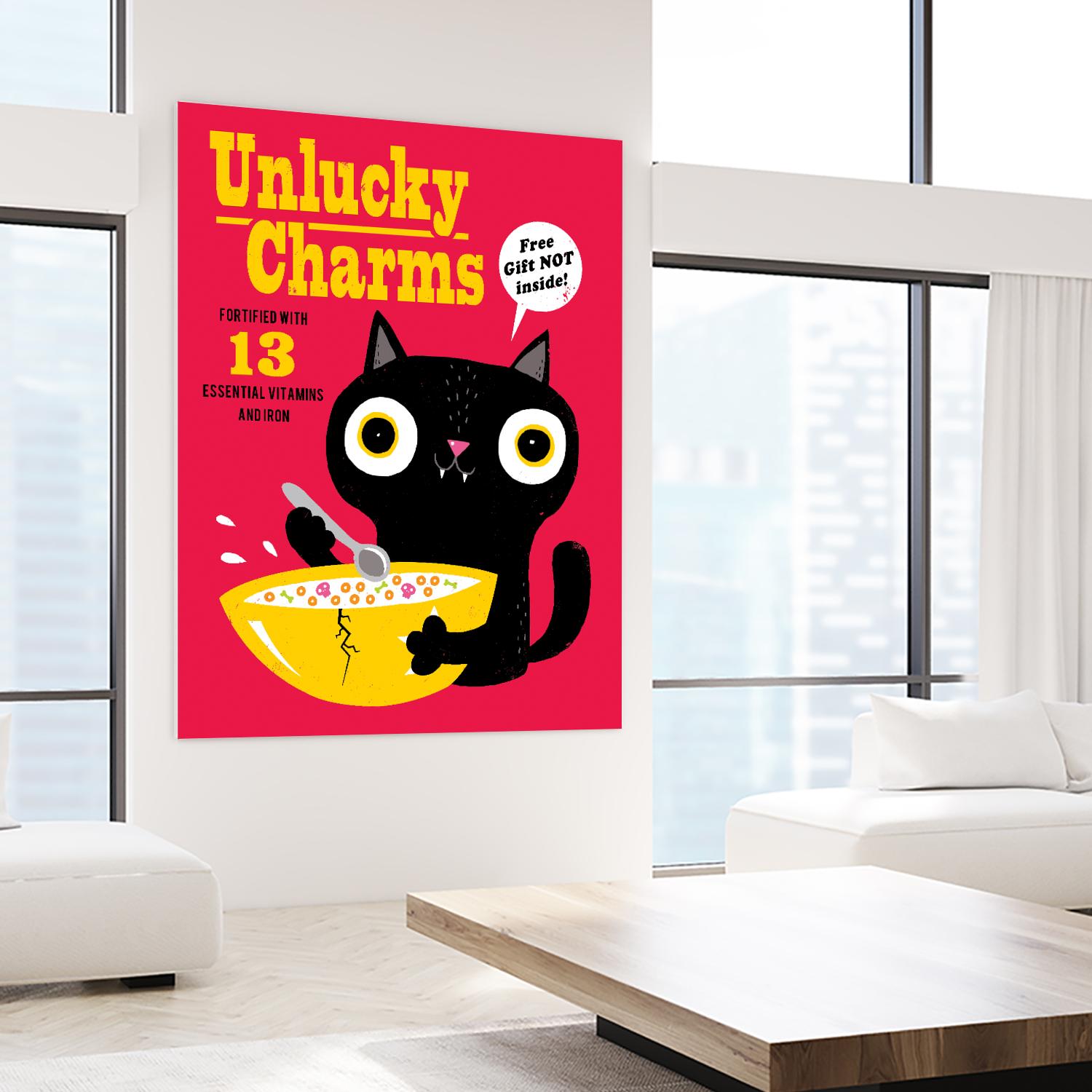 Unlucky Charms by Michael Buxton on GIANT ART - multicolor urban/pop surrealism; novelty; children; cuisine