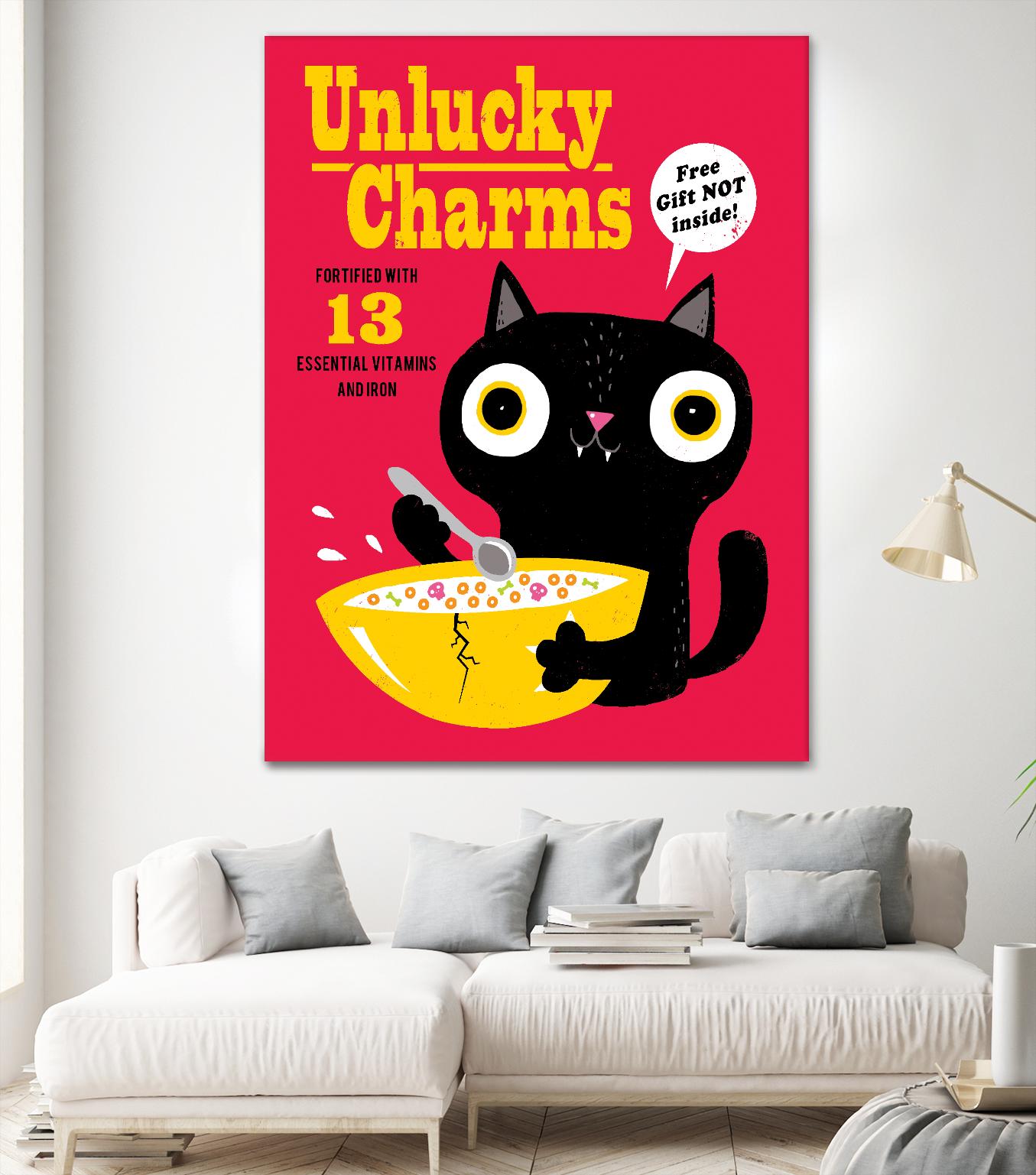 Unlucky Charms by Michael Buxton on GIANT ART - multicolor urban/pop surrealism; novelty; children; cuisine