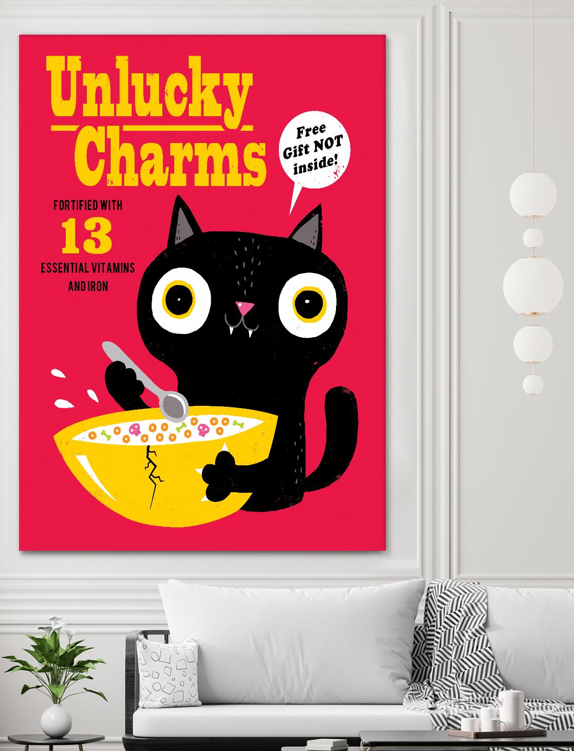 Unlucky Charms by Michael Buxton on GIANT ART - multicolor urban/pop surrealism; novelty; children; cuisine