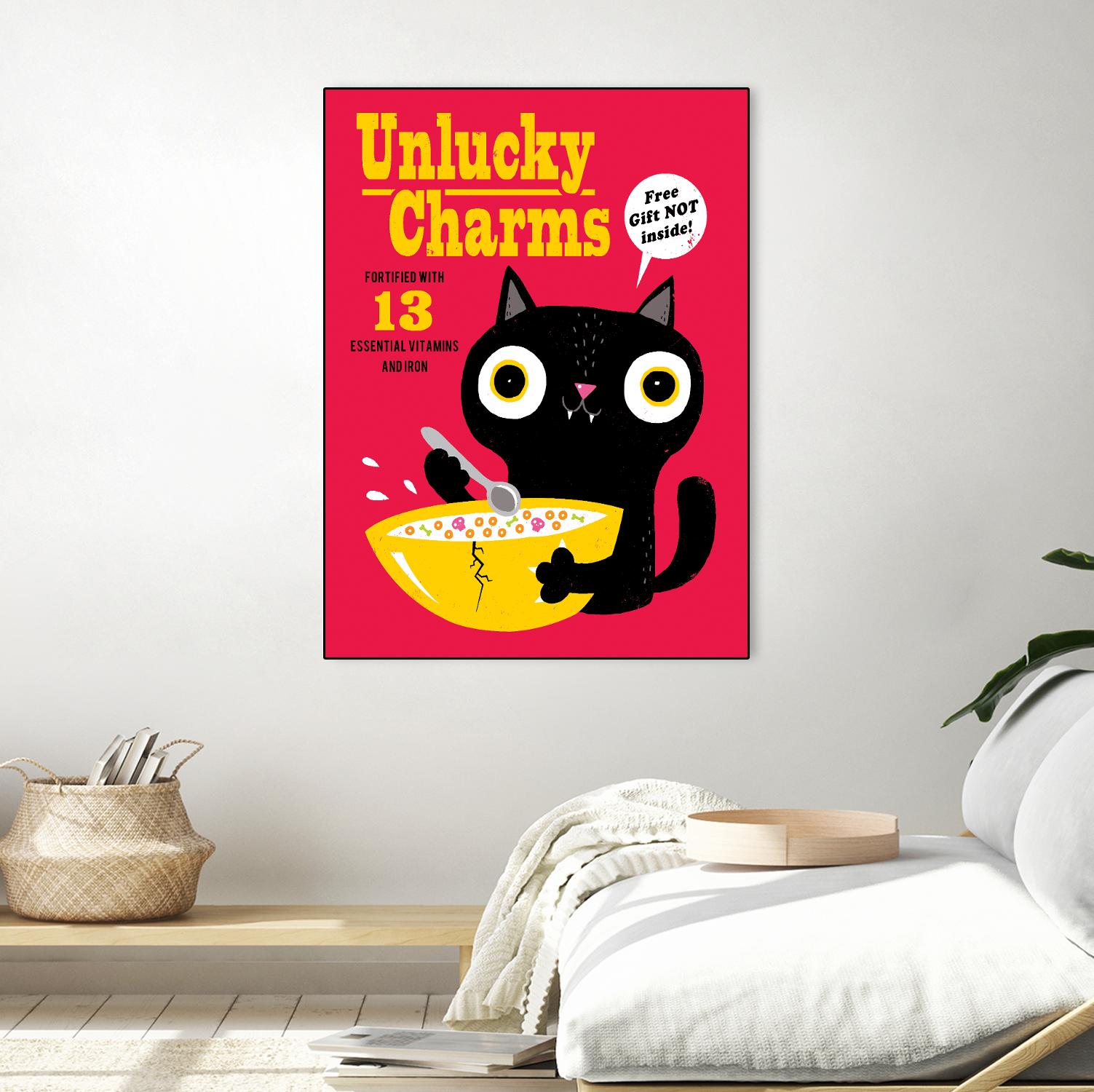 Unlucky Charms by Michael Buxton on GIANT ART - multicolor urban/pop surrealism; novelty; children; cuisine