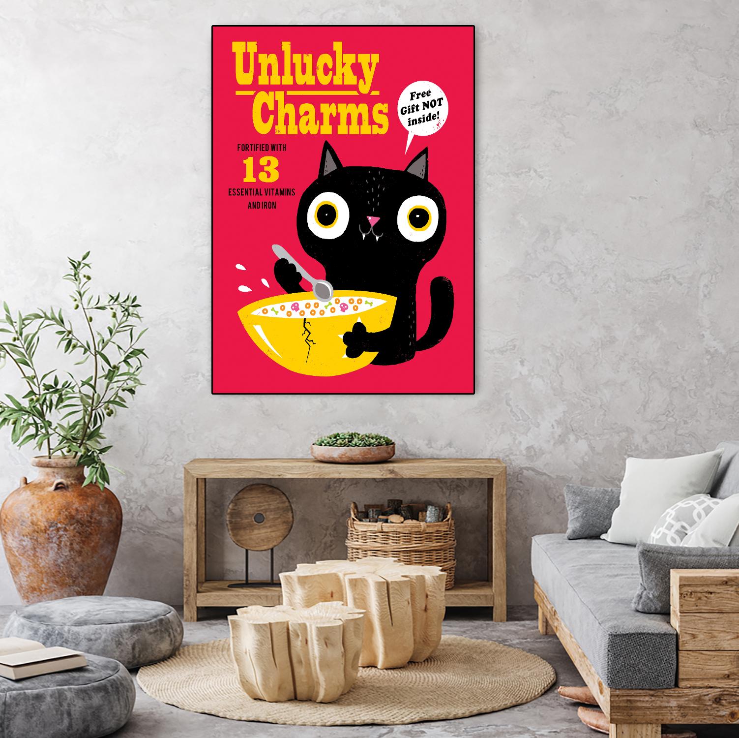 Unlucky Charms by Michael Buxton on GIANT ART - multicolor urban/pop surrealism; novelty; children; cuisine