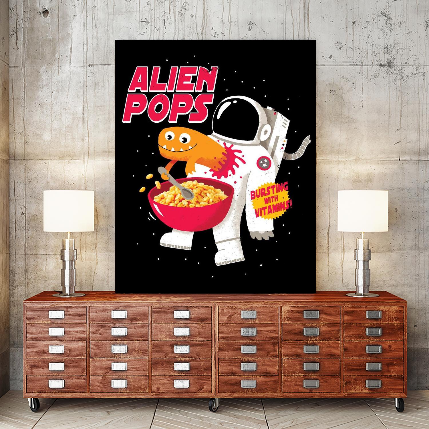 Alien Pops by Michael Buxton on GIANT ART - multicolor urban/pop surrealism; novelty; children; cuisine