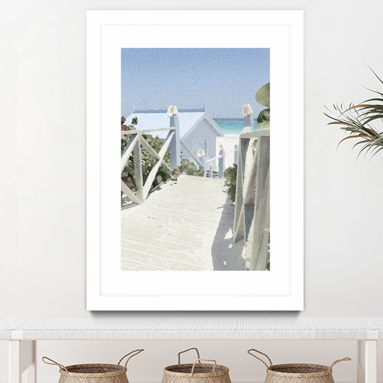 Noon Shadows by Noah Bay on GIANT ART - multi coastal, landscapes, beaches, ocean