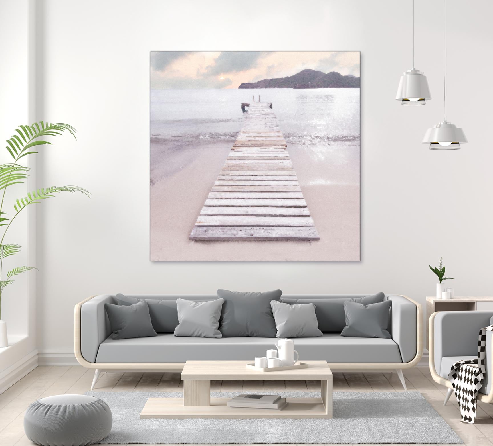 Zen No. 6 by Noah Bay on GIANT ART - multi coastal, landscapes, beaches, docks/piers, ocean