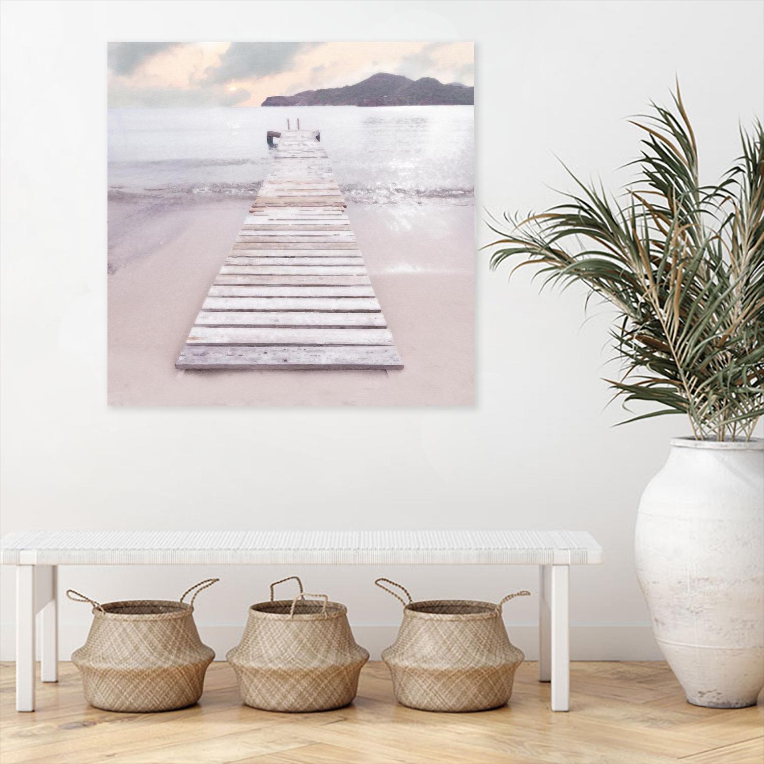 Zen No. 6 by Noah Bay on GIANT ART - multi coastal, landscapes, beaches, docks/piers, ocean