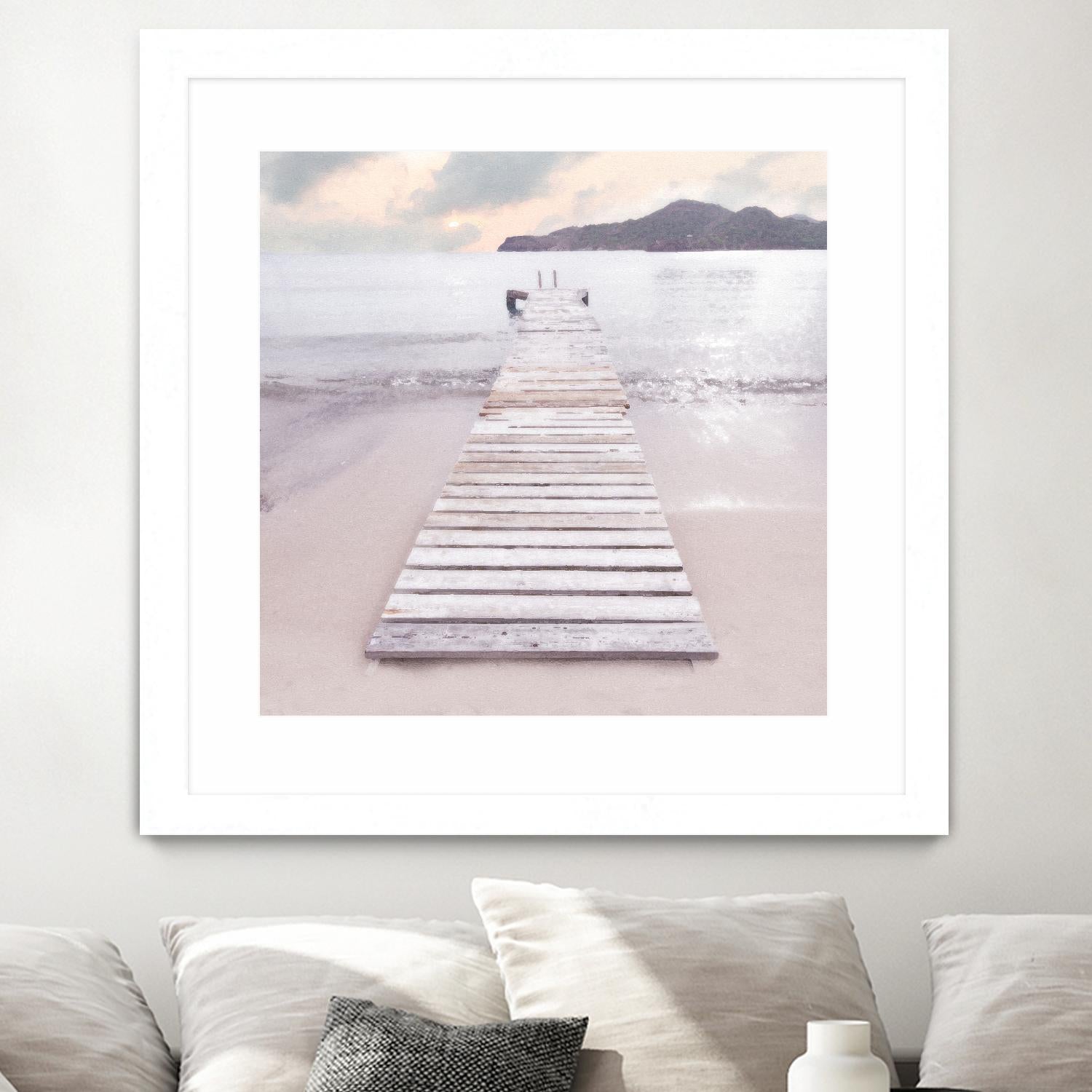 Zen No. 6 by Noah Bay on GIANT ART - multi coastal, landscapes, beaches, docks/piers, ocean