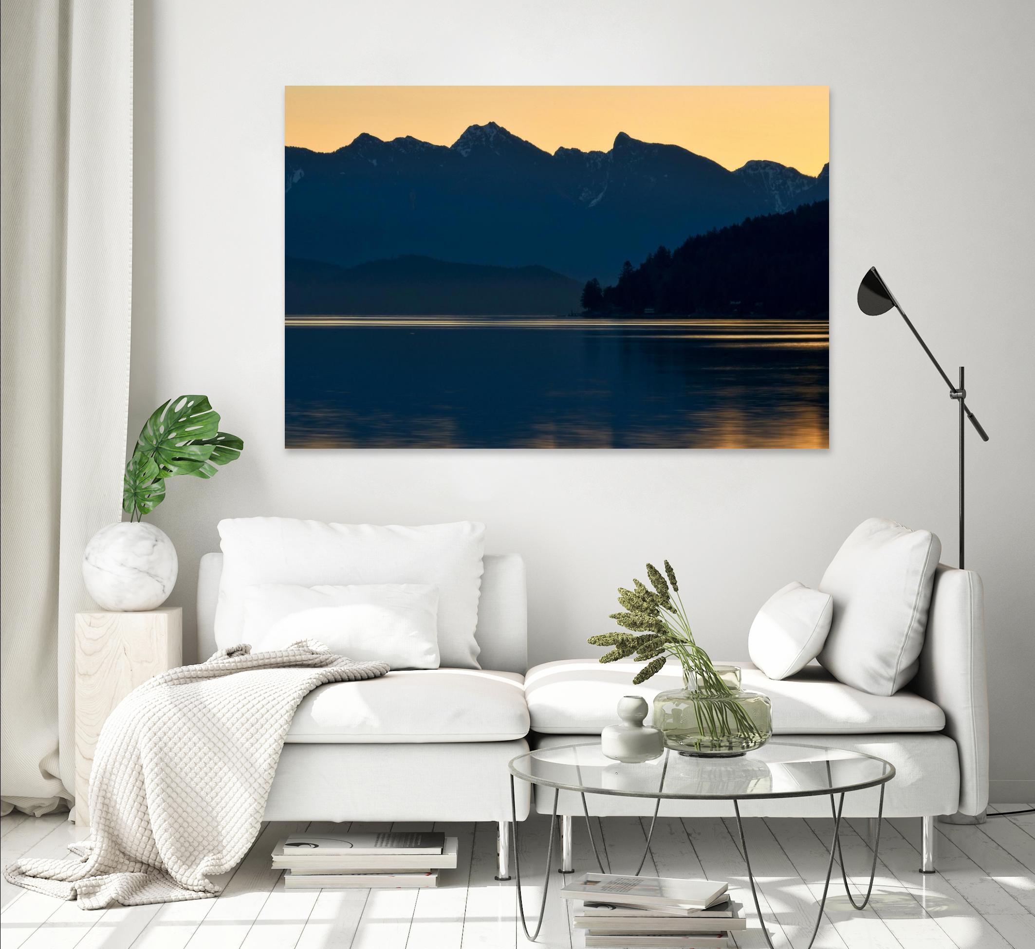 Peaceful Majesty by Chuck Burdick on GIANT ART - black,white landscapes, photography, lakes, mountains, sunrises/sunsets