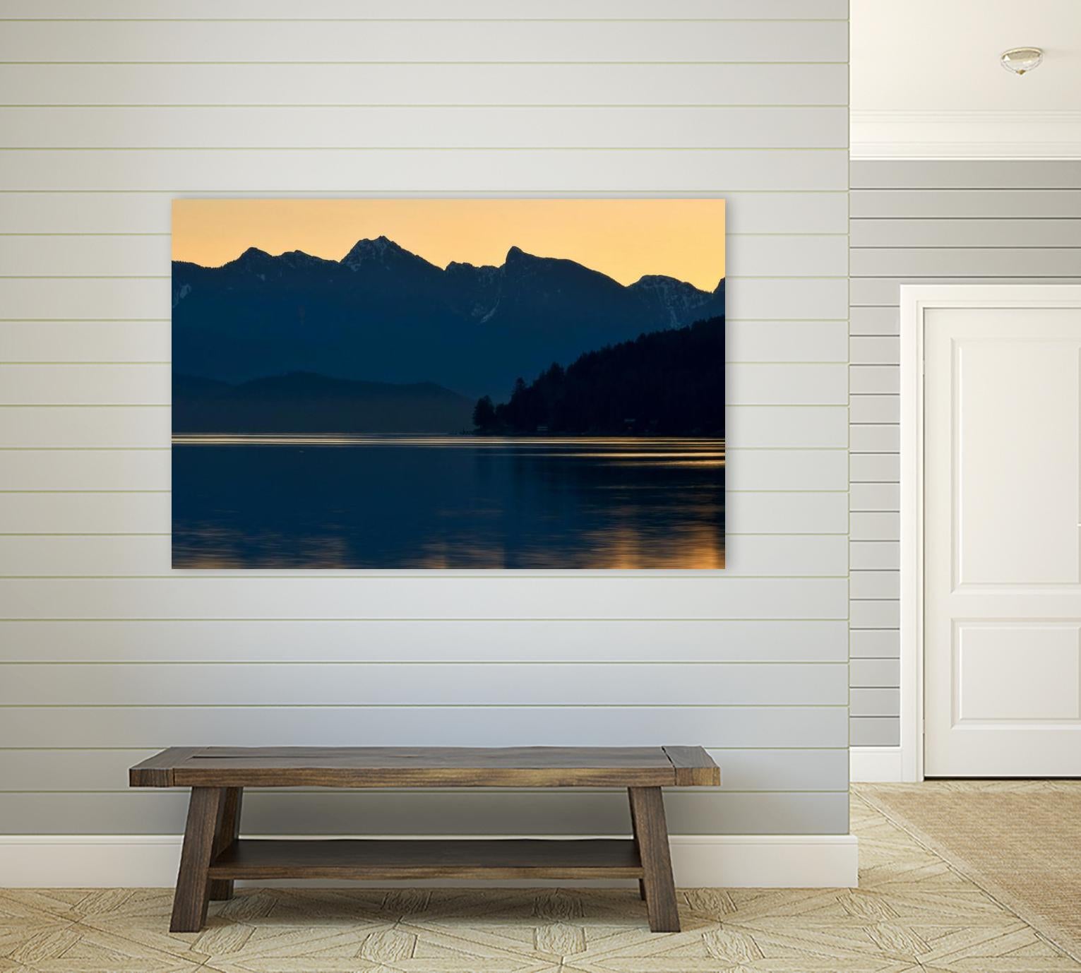 Peaceful Majesty by Chuck Burdick on GIANT ART - black,white landscapes, photography, lakes, mountains, sunrises/sunsets