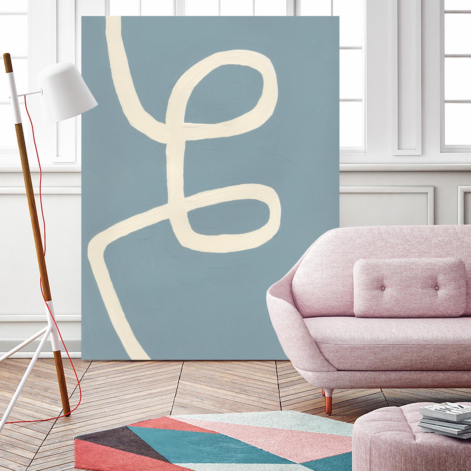 Unrestricted by Bronwyn Baker on GIANT ART - blue, white abstracts, contemporary