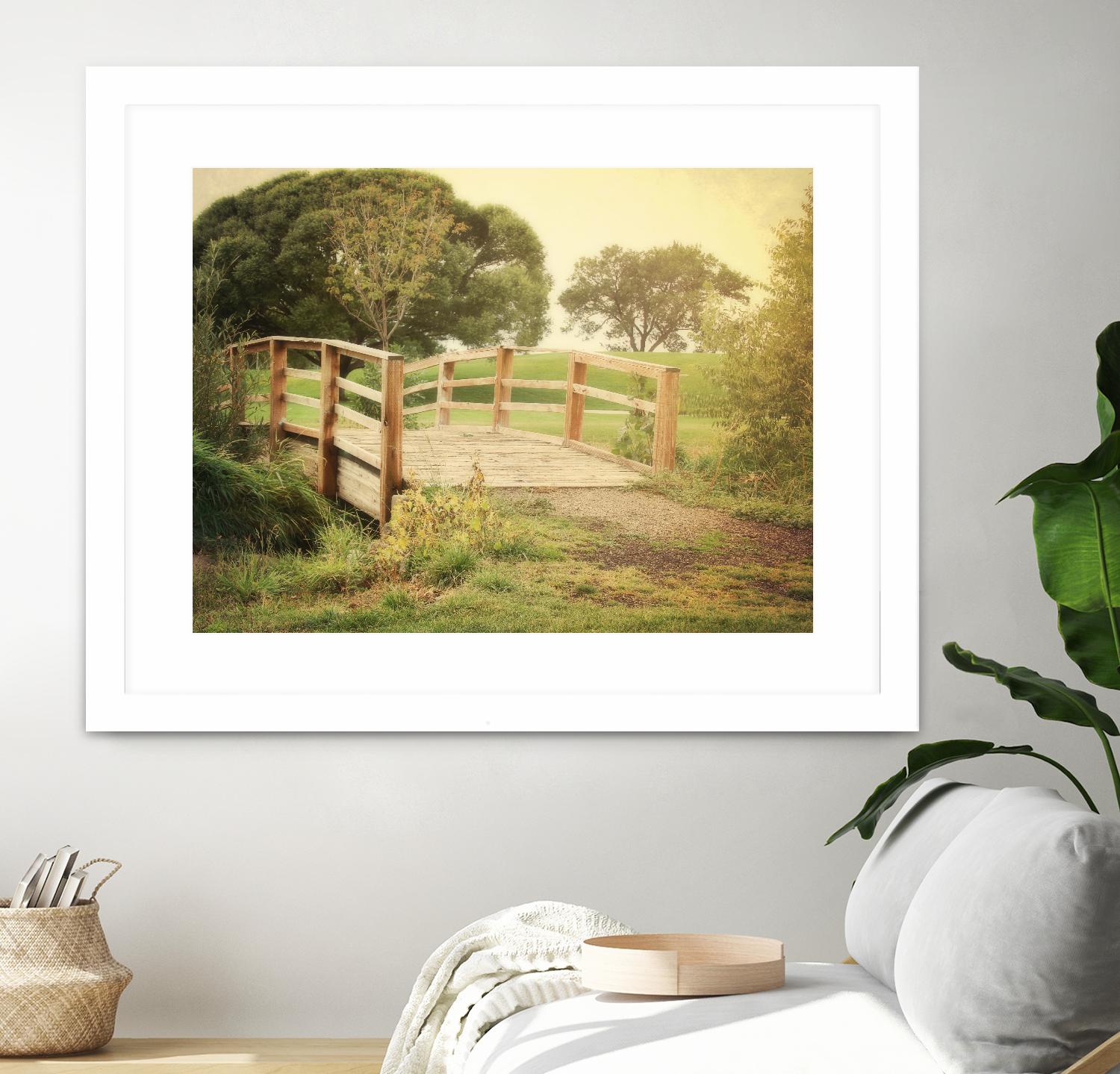 Sunday Stroll by Sylvia Coomes on GIANT ART - beige landscape