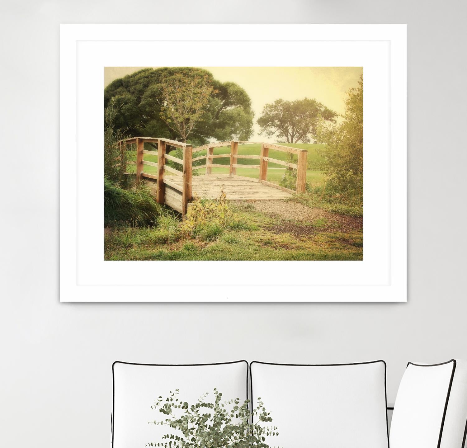 Sunday Stroll by Sylvia Coomes on GIANT ART - beige landscape