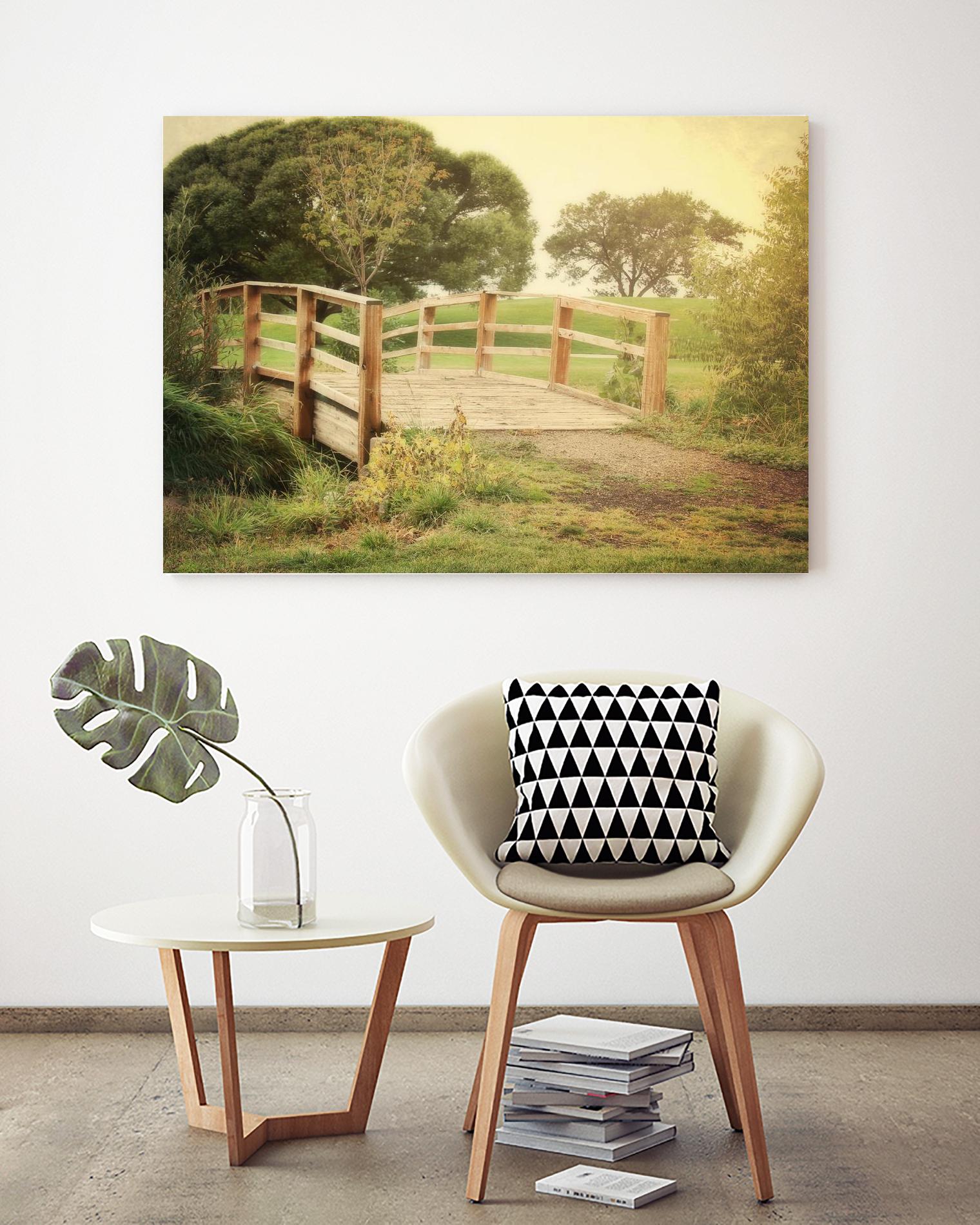 Sunday Stroll by Sylvia Coomes on GIANT ART - beige landscape